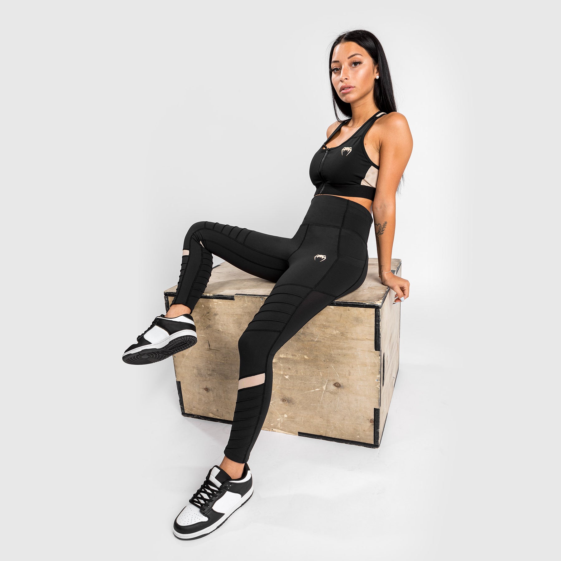 Legging Venum Moto 7/8 - Pour Femme - Noir/Sable - product-type_Leggings