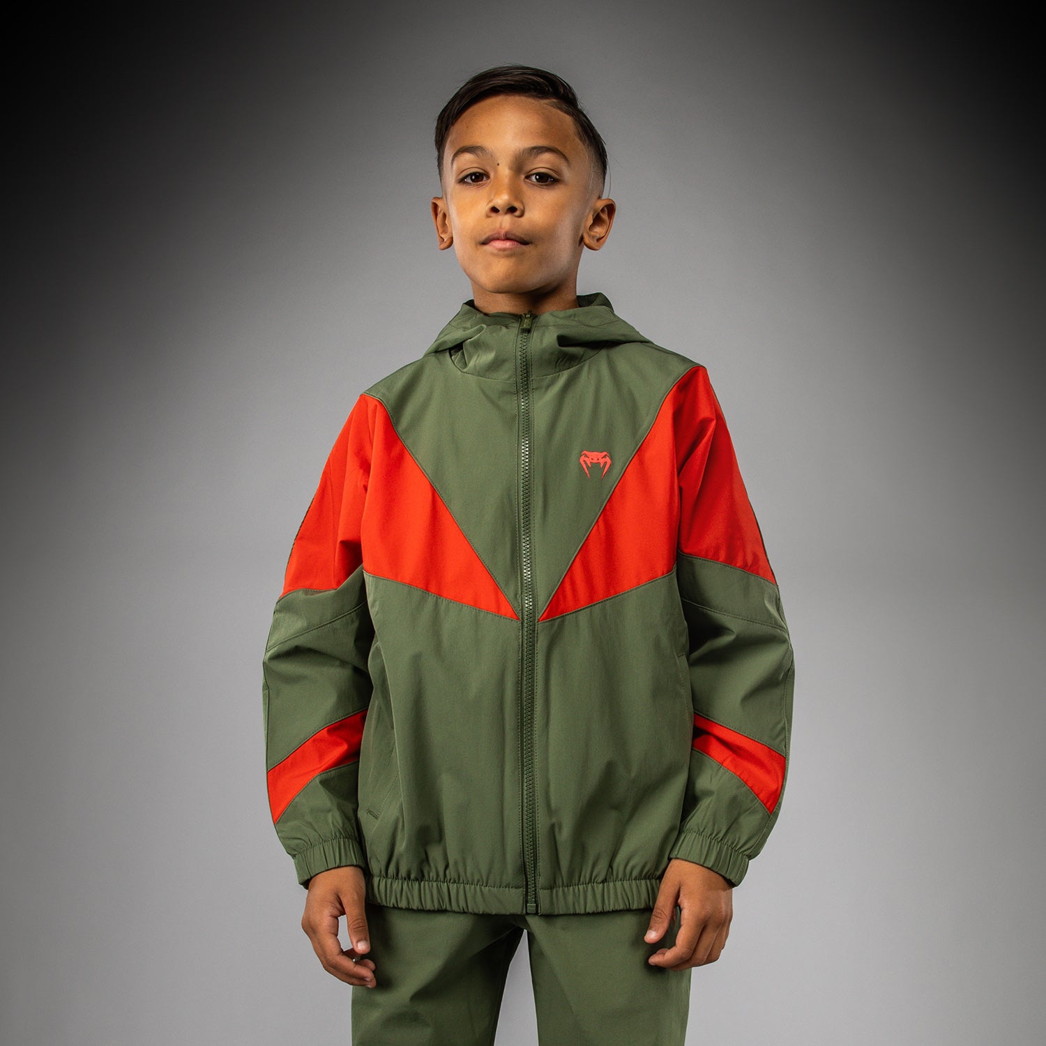 Veste de survêtement pour Enfants Venum Vectra - Vert Militaire/Orange - product-type_Vestes