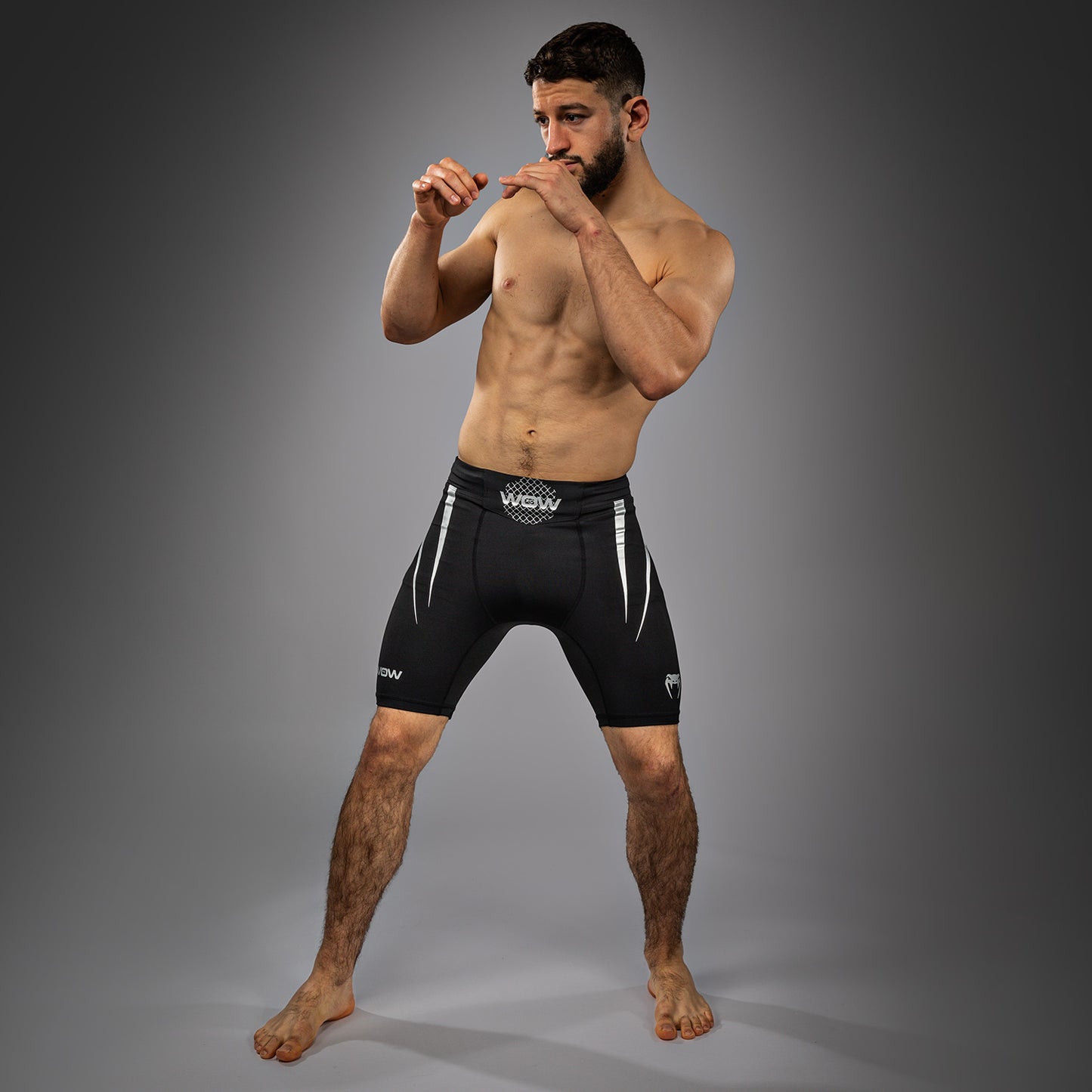 Short de Compression Venum x WOW FC - Noir/Gris - product-type_Shorts de compression