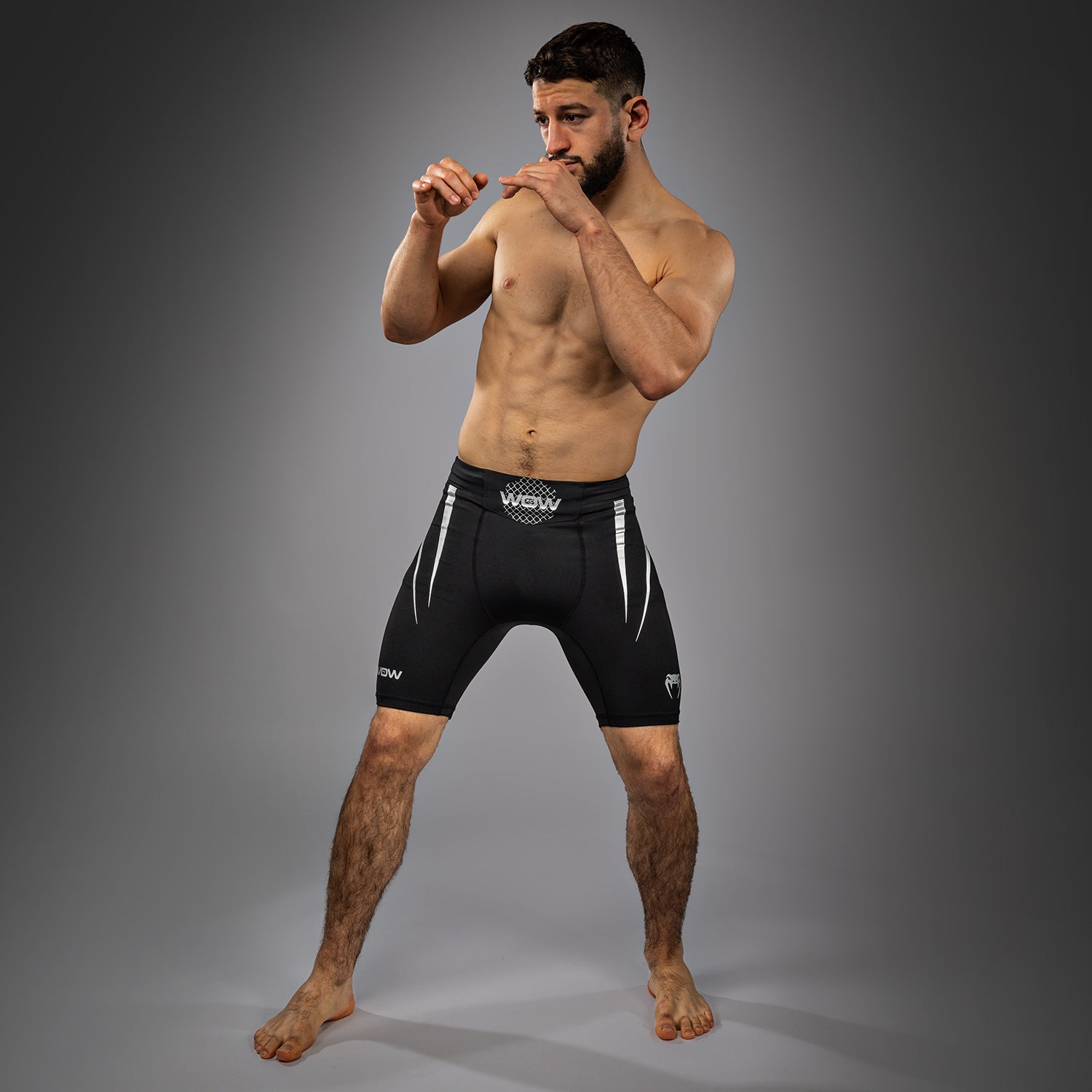 Short de Compression Venum x WOW FC - Noir/Gris - product-type_Shorts de compression