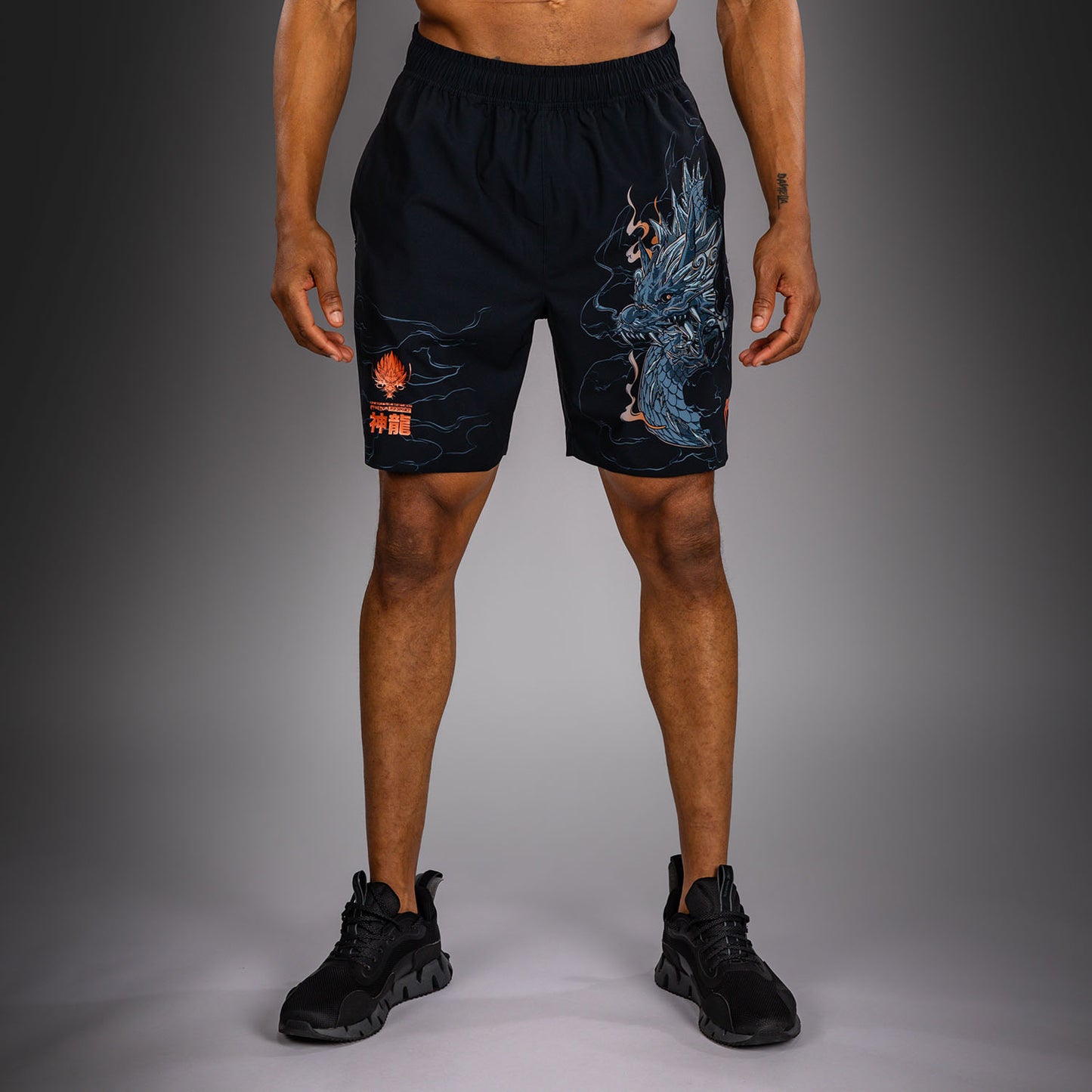 Short d’Entraînement Venum Thunder Dragon – Noir/Gris/Cuivre - product-type_Shorts de training