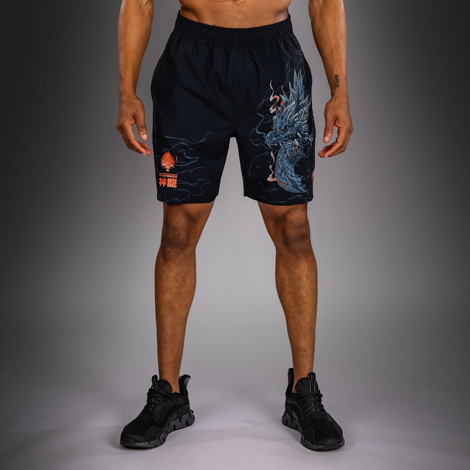 Short d’Entraînement Venum Thunder Dragon – Noir/Gris/Cuivre - product-type_Shorts de training