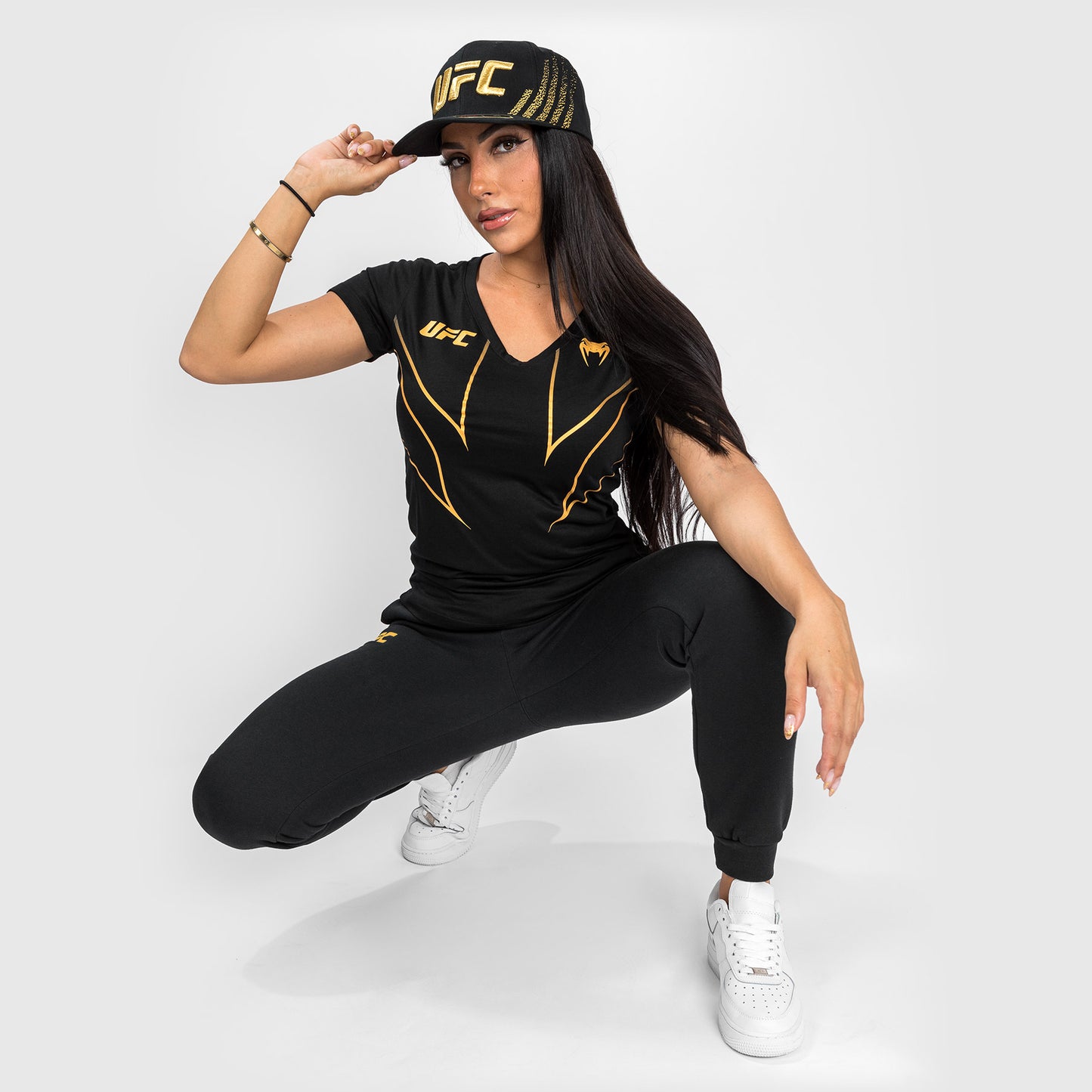 T-shirt Femme UFC Venum Fight Night 2.0 Replica - Champion