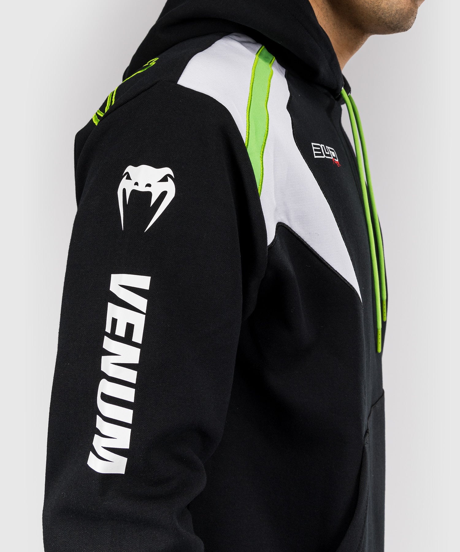 Sweat à capuche pour Hommes Venum x Bud Racing - Noir/Blanc/Citron Vert - product-type_Sweatshirts