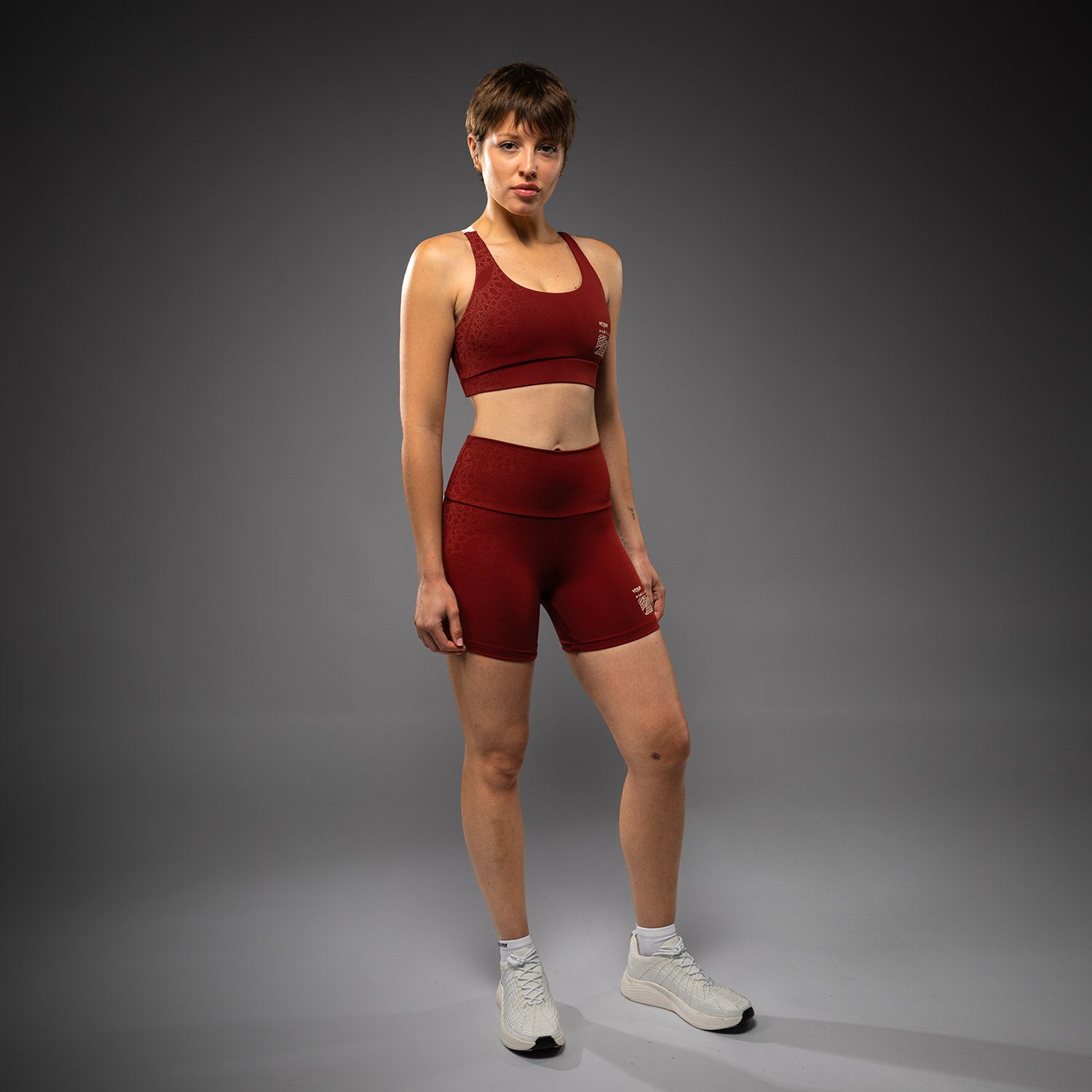 Short de Compression pour Femmes Venum Serpenti – Bordeaux/Ivoire - product-type_Cycliste
