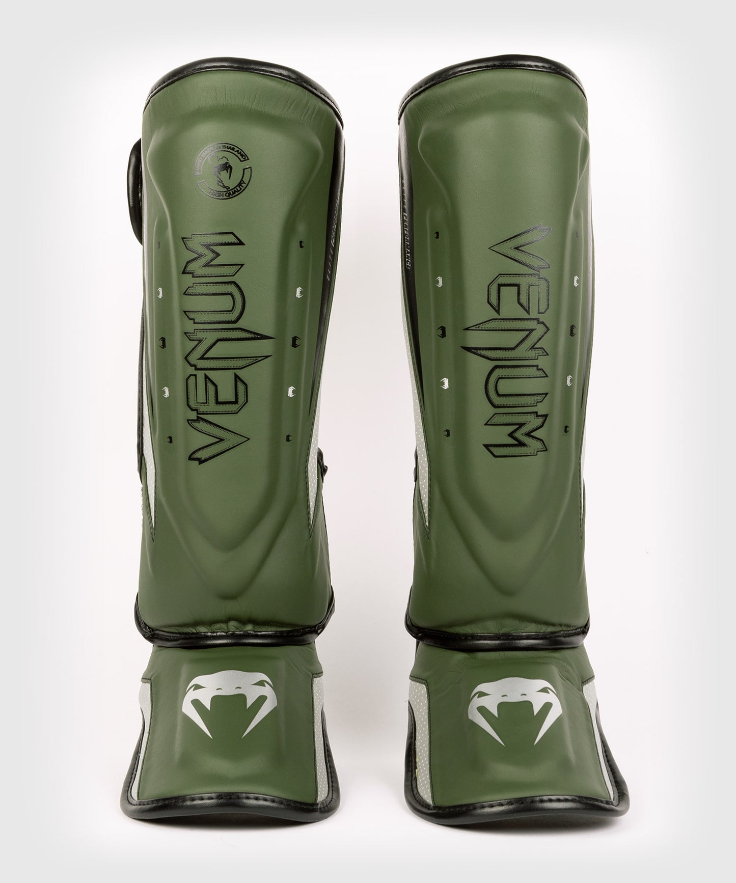Protège-Tibias Venum Elite Evo - Kaki/Argent - product-type_Protège-tibias