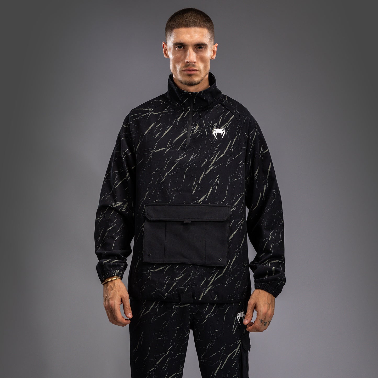 Veste de Survêtement Pour Hommes Venum Trooper - Noir/Beige - product-type_Sweatshirts