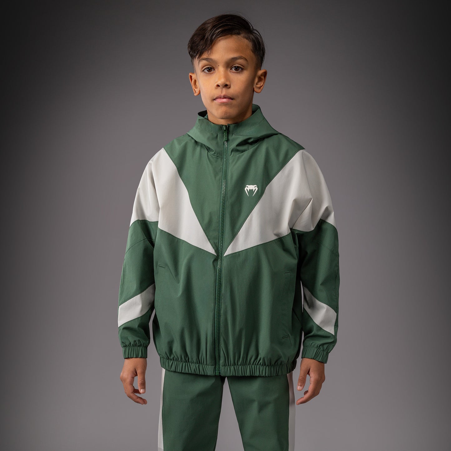 Veste Venum pour Enfant Venum Vectra – Vert Forêt/ Blanc Cassé - product-type_Vestes