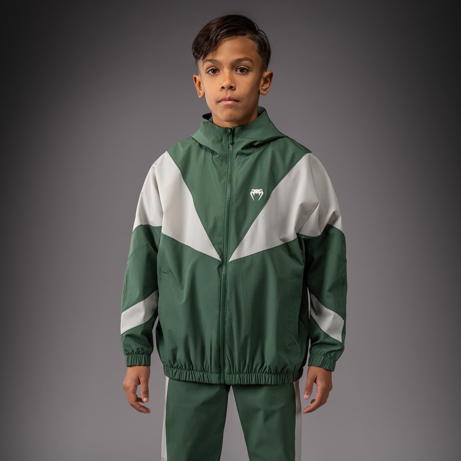 Veste Venum pour Enfant Venum Vectra – Vert Forêt/ Blanc Cassé - product-type_Vestes