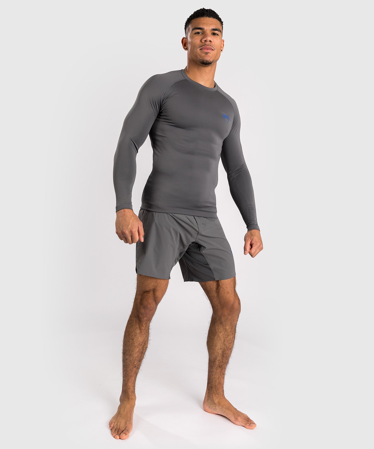 Rashguard à manches longues pour hommes Venum Contender - Gris - T-shirts de compression