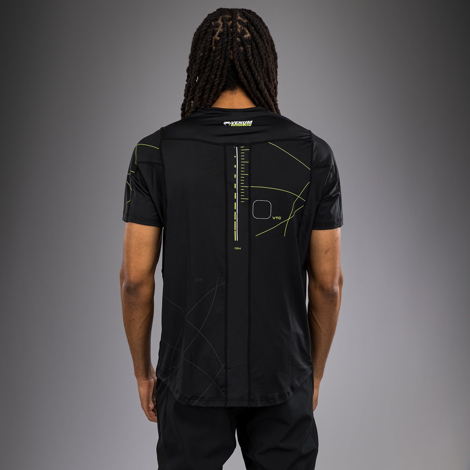 T-shirt Dry Tech Venum Training Camp 4.0 - Noir/Vert fluo - product-type_T-Shirts Dry Tech