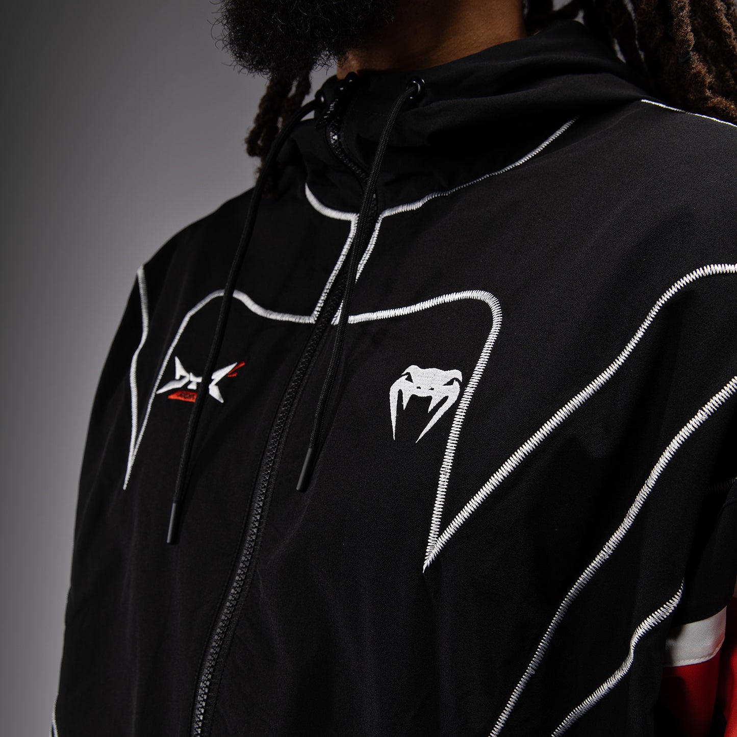 Veste de survêtement Venum x DTR Fight Attack 90 - Noir/Orange - product-type_Vestes