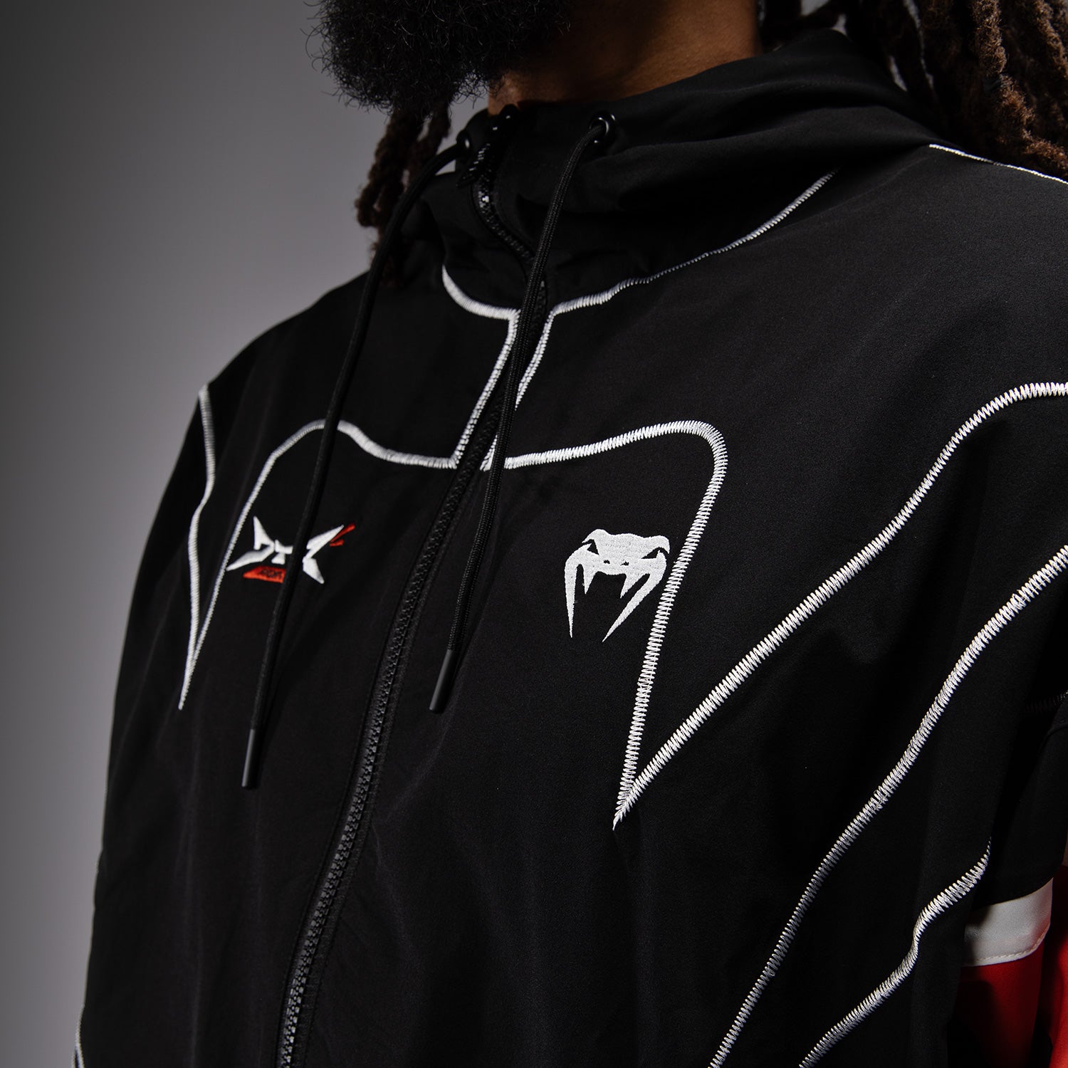 Veste de survêtement Venum x DTR Fight Attack 90 - Noir/Orange - product-type_Vestes