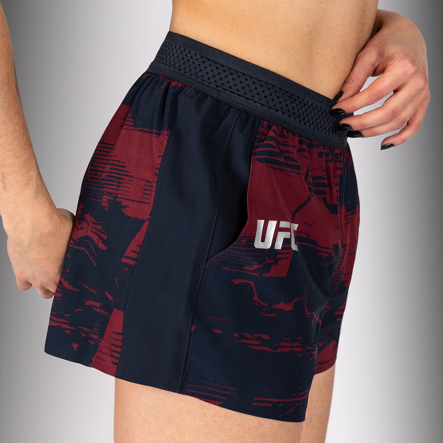 Short Performance Femme UFC Zenith by Venum Authentic Fight Week - Bleu marine/Bordeaux/Argent - product-type_Shorts de training