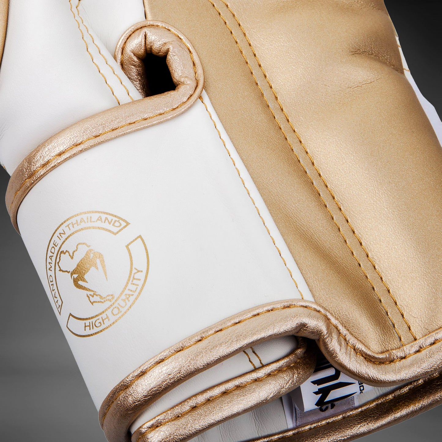 Gants de boxe Venum Elite - Blanc/Doré