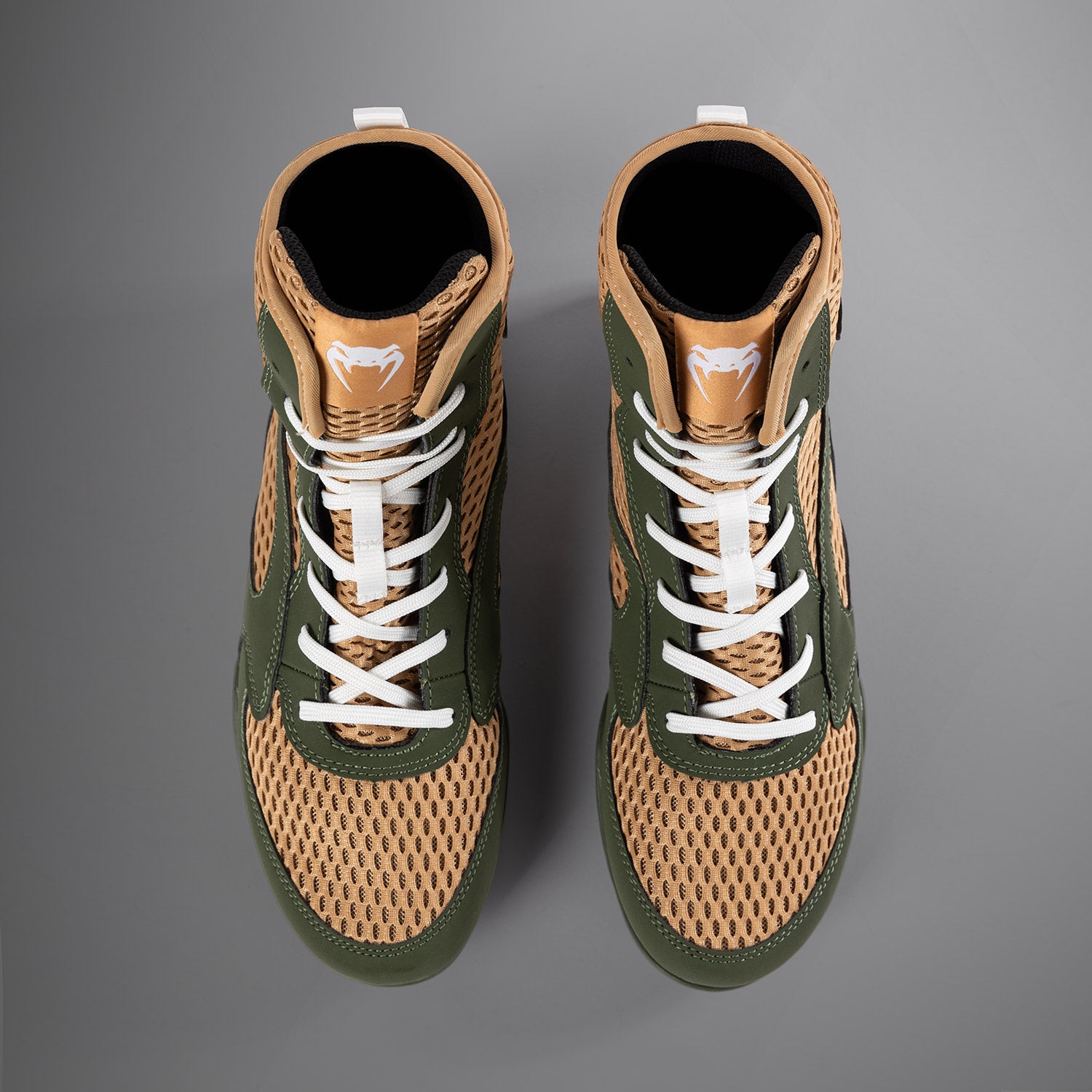 Chaussures de Boxe Venum Contender - Vert Militaire/Sable - product-type_Chaussures de boxe