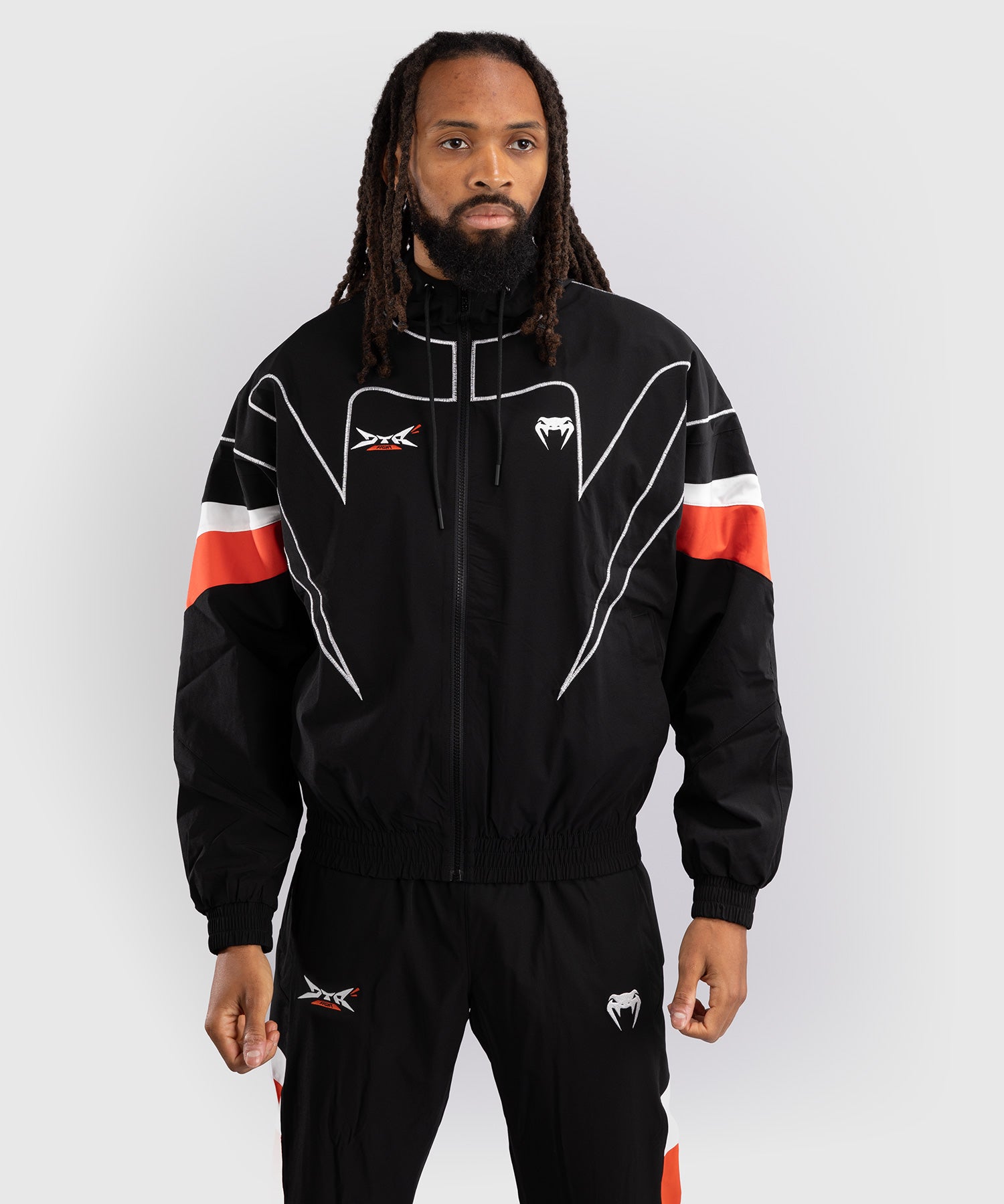 Veste de survêtement Venum x DTR Fight Attack 90 - Noir/Orange - product-type_Vestes
