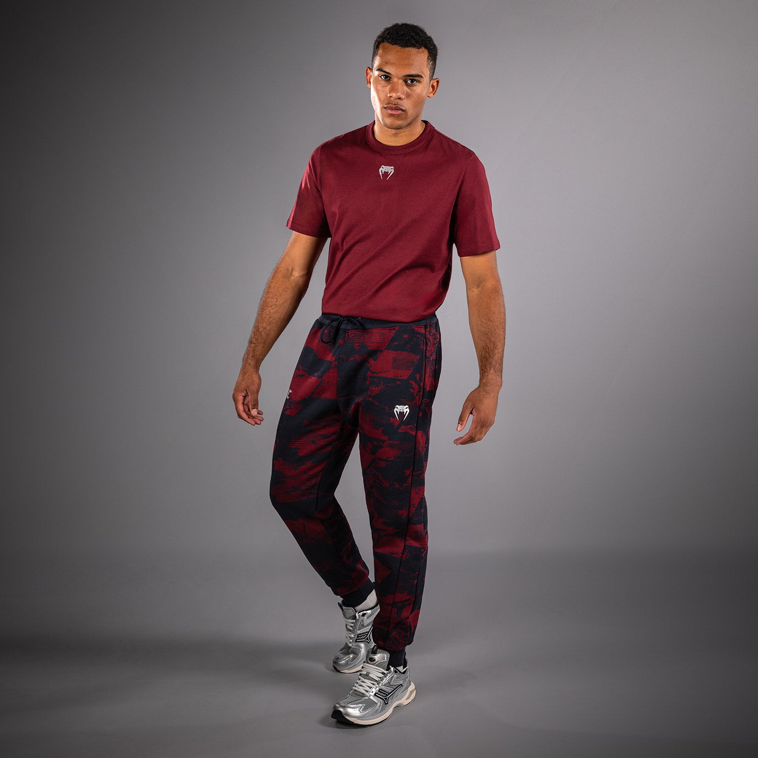 Pantalon Homme UFC Zenith by Venum Authentic Fight Week - Bleu marine/Bordeaux/Argent - product-type_Pantalons de jogging