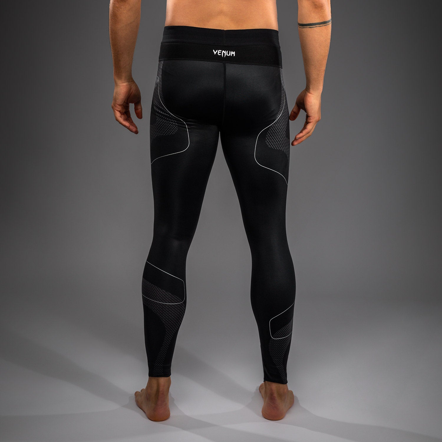 Pantalon de Compression Venum Nexus – Noir/Argent - product-type_Pantalons de Compression