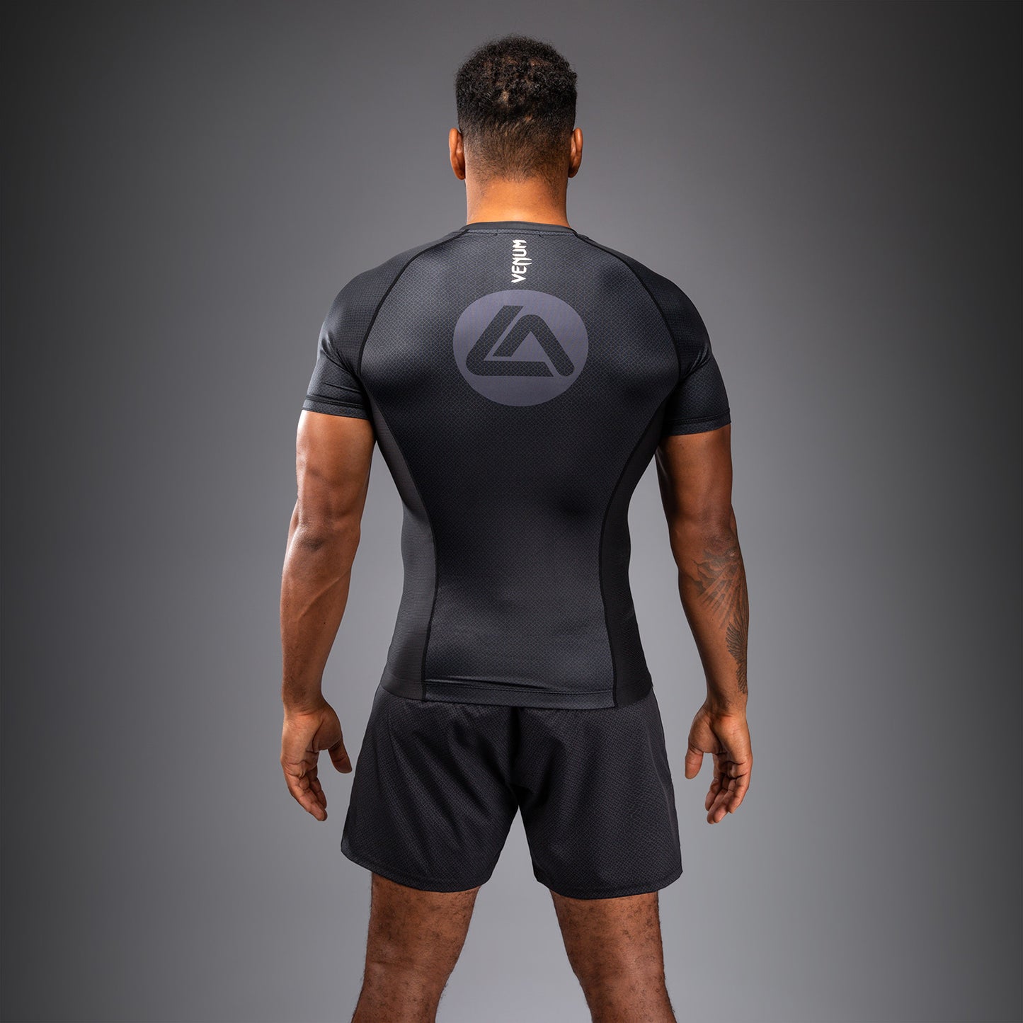 Rashguard à Manches Courtes Venum x Roger Gracie Academy - Noir - product-type_T-Shirts de Compression