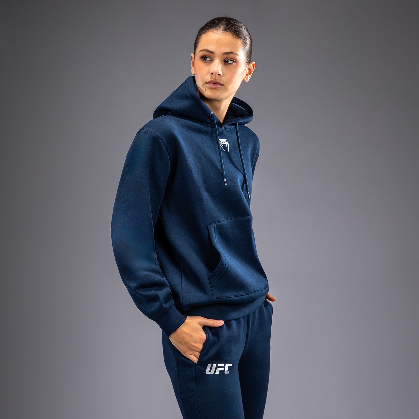 Sweatshirt à Capuche pour Femmes UFC Fusion by Venum Fight Week - Bleu Océanique - product-type_Sweatshirts