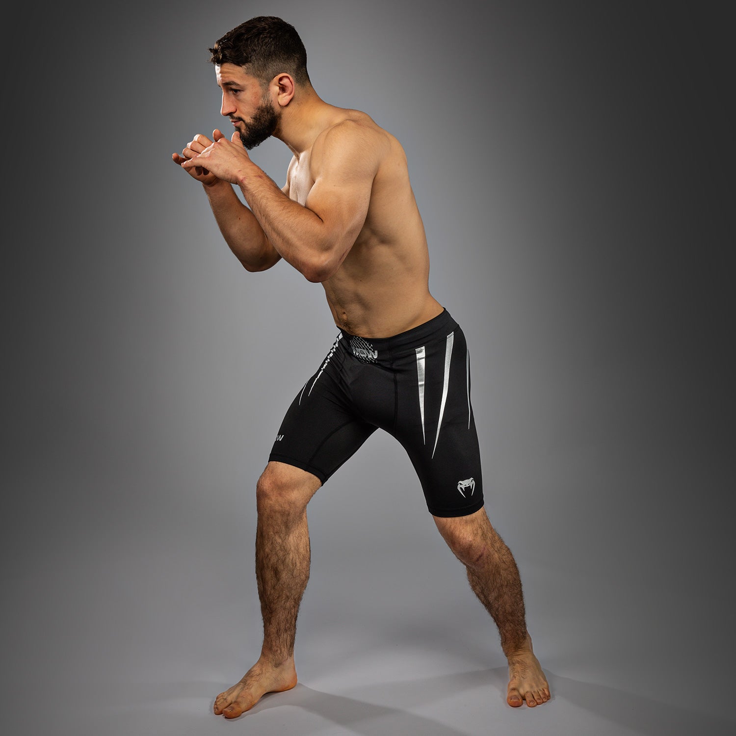 Short de Compression Venum x WOW FC - Noir/Gris - product-type_Shorts de compression