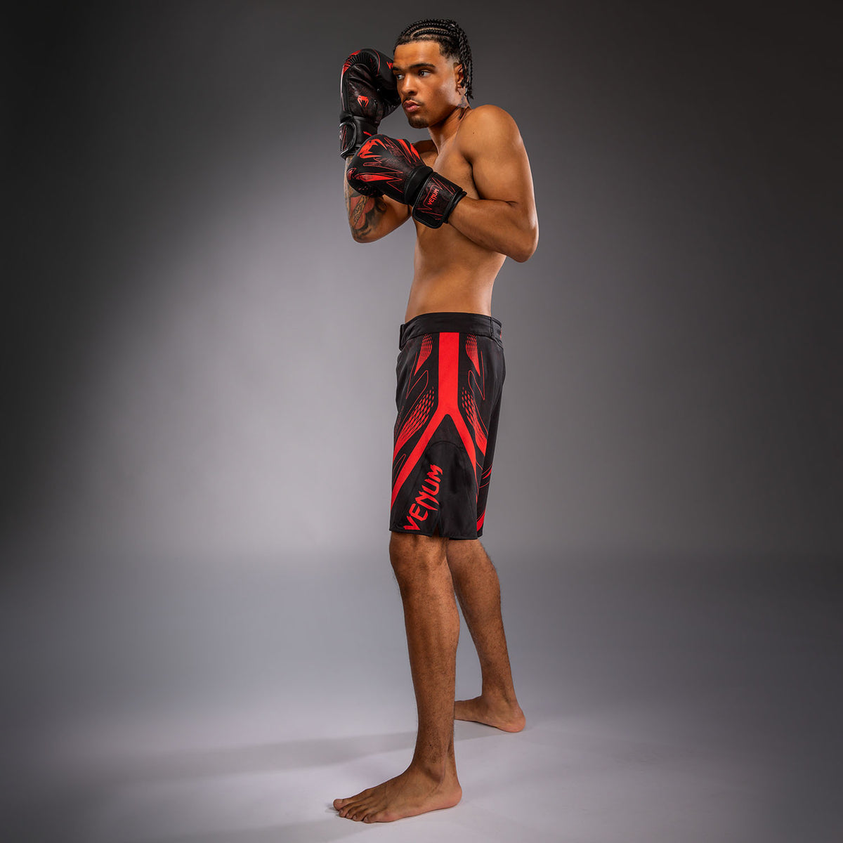 Short de MMA Venum Amazonia Reborn - Noir/Rouge