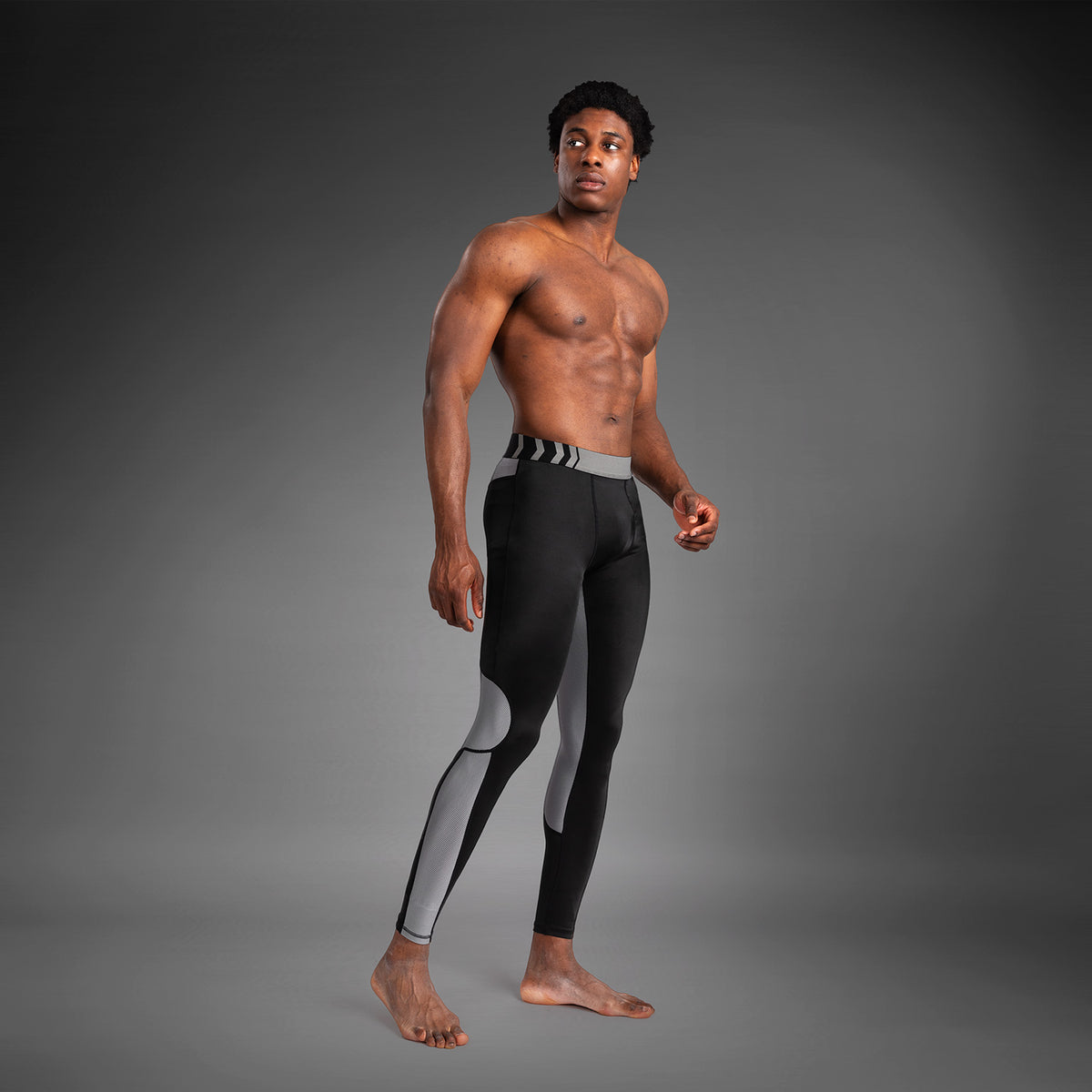 Pantalon de compression pour Hommes Venum Tempest - Noir/Gris - product-type_Pantalons de Compression