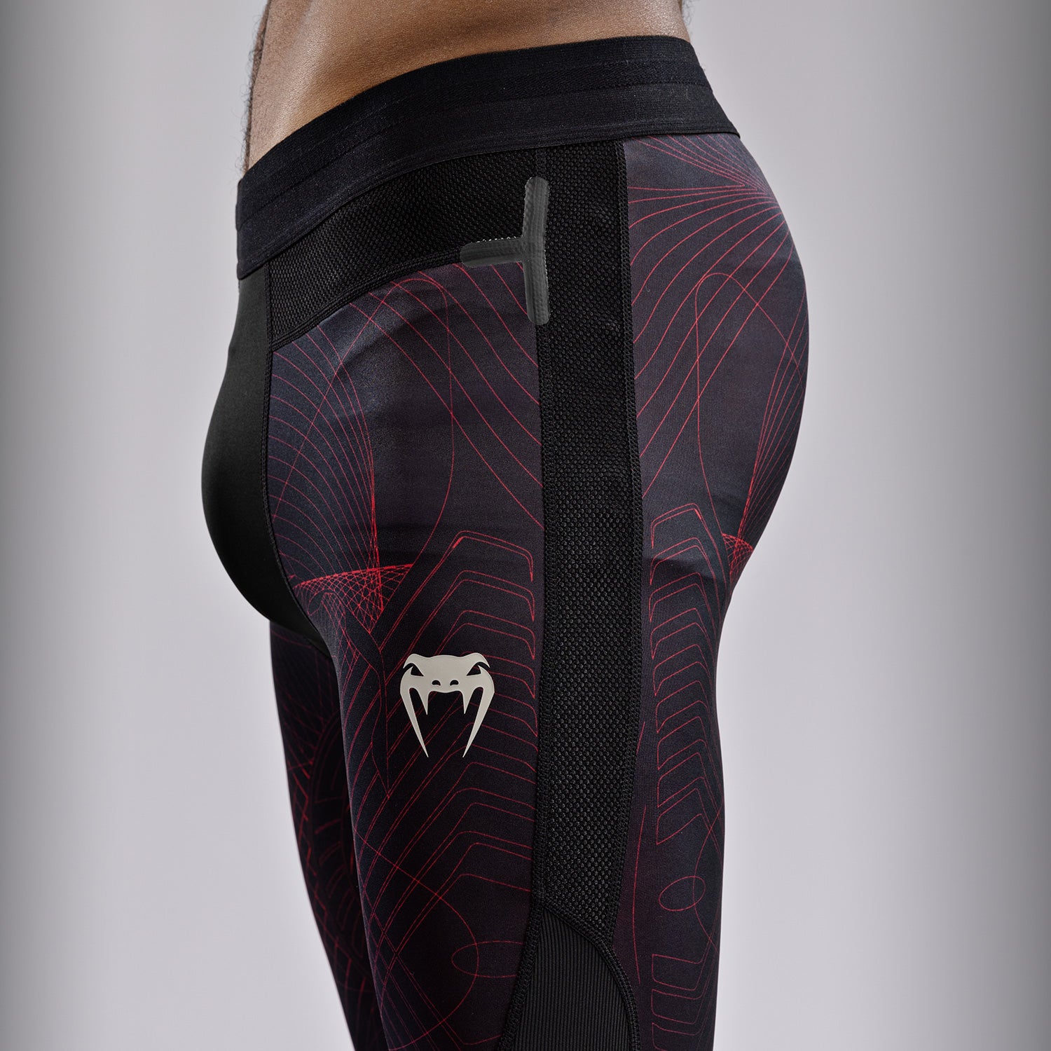 Pantalon de Compression Venum G-Fit Air pour Hommes - Noir Profond/Rouge Feu - product-type_Pantalons de Compression