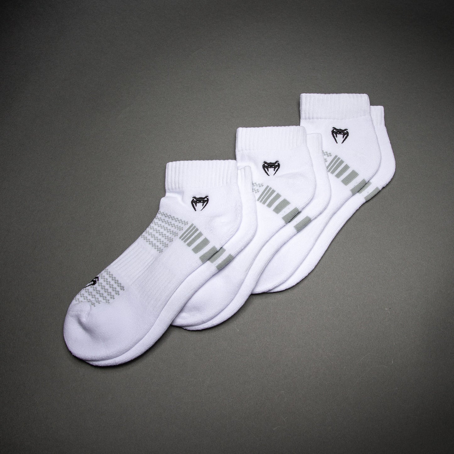 Pack de 3 Paires de Chaussettes Courtes Venum Vector - Blanc/Gris - product-type_Chaussettes