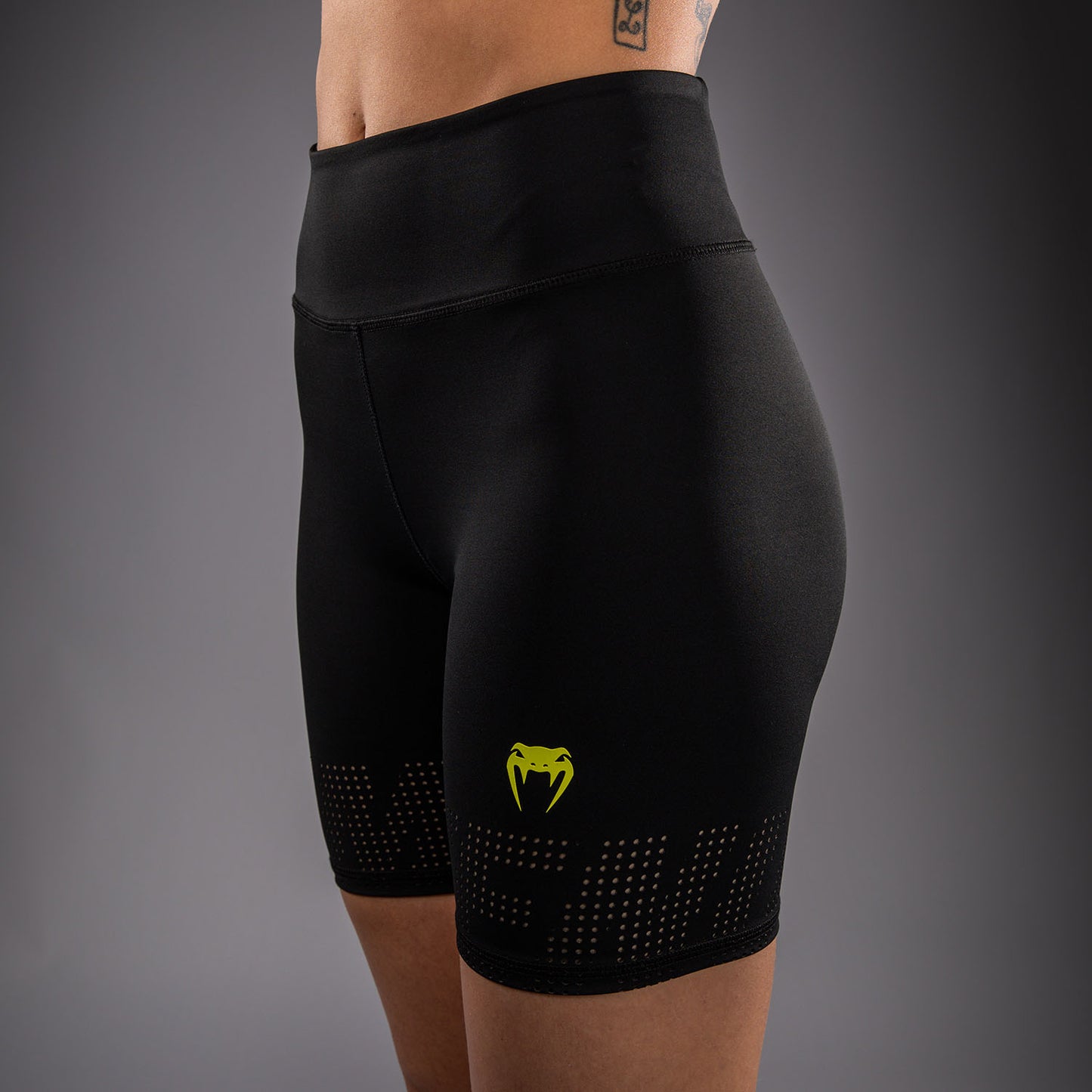 Short de Compression Venum Lazer Pour Femme - Noir/Jaune