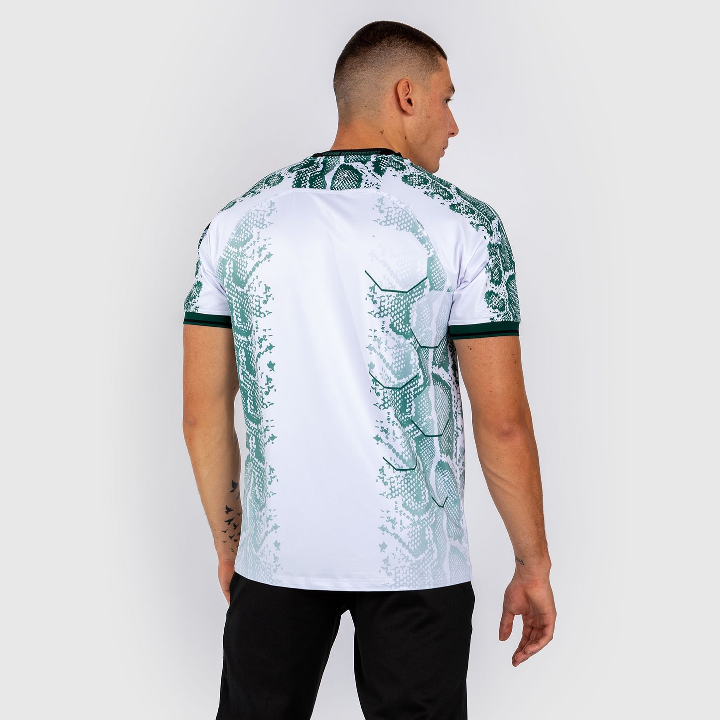 T-shirt Technique pour Hommes UFC Adrenaline by Venum Authentic Fight Night - Emerald Edition - Blanc/Vert - product-type_T-Shirts Dry Tech