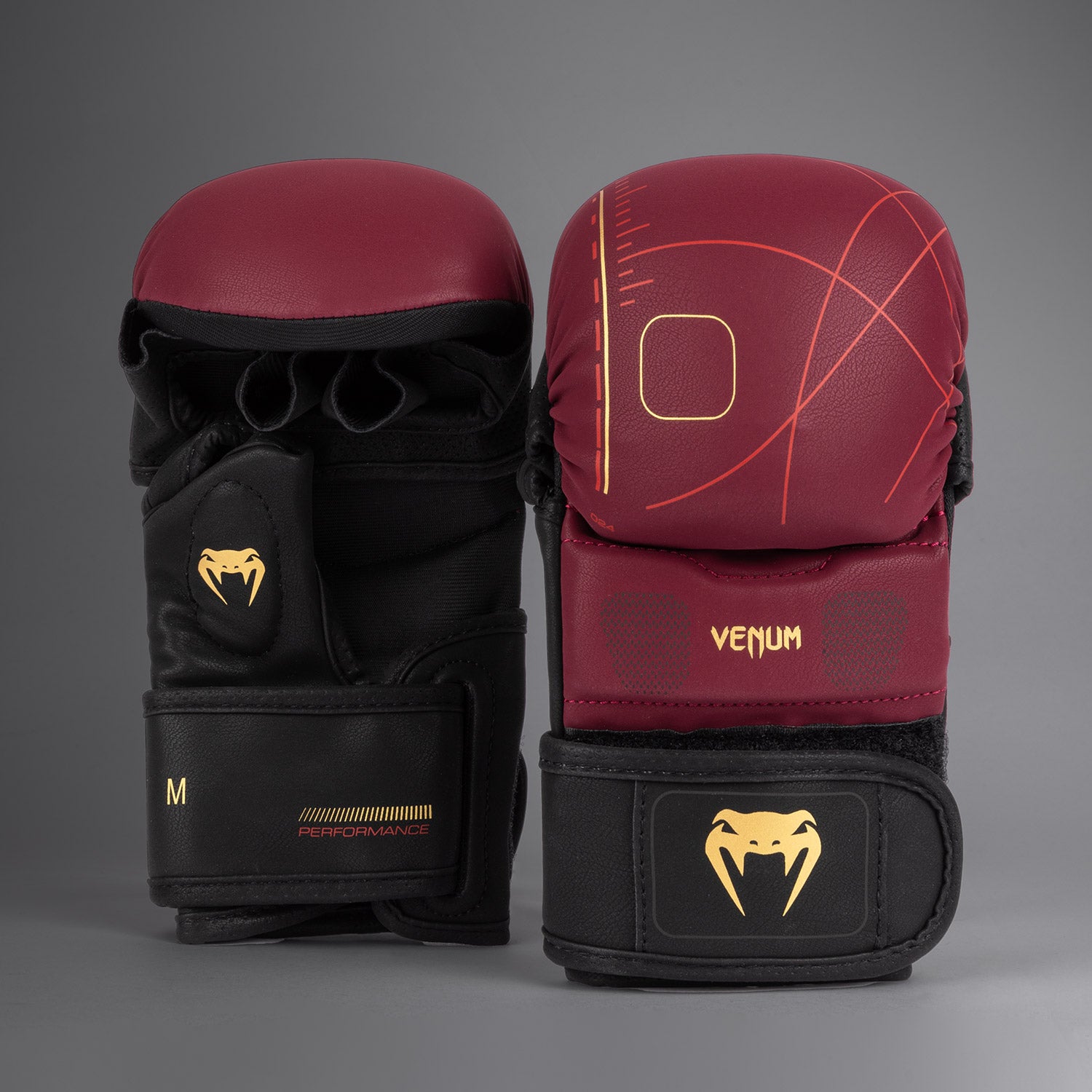Gants de sparring Venum Tactical XT - Noir/Bordeaux/Or - product-type_Gants de Sparring