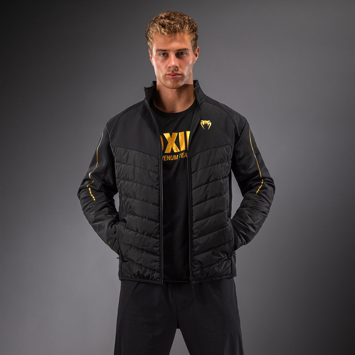 Veste softshell Venum Paddock - Noir/Or