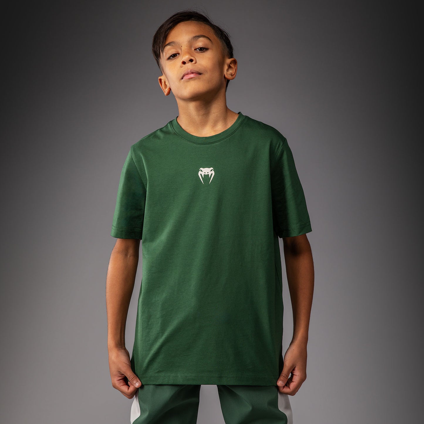 T-shirt pour Enfants Venum Contender – Vert Forêt/ Blanc Cassé - product-type_T-Shirts