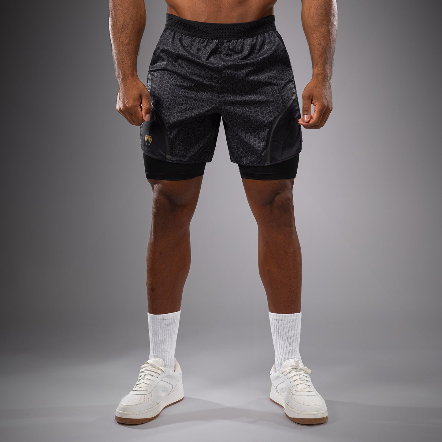Short d'entraînement Venum x Assassin's Creed Shadows - Noir/Or - product-type_Shorts de training