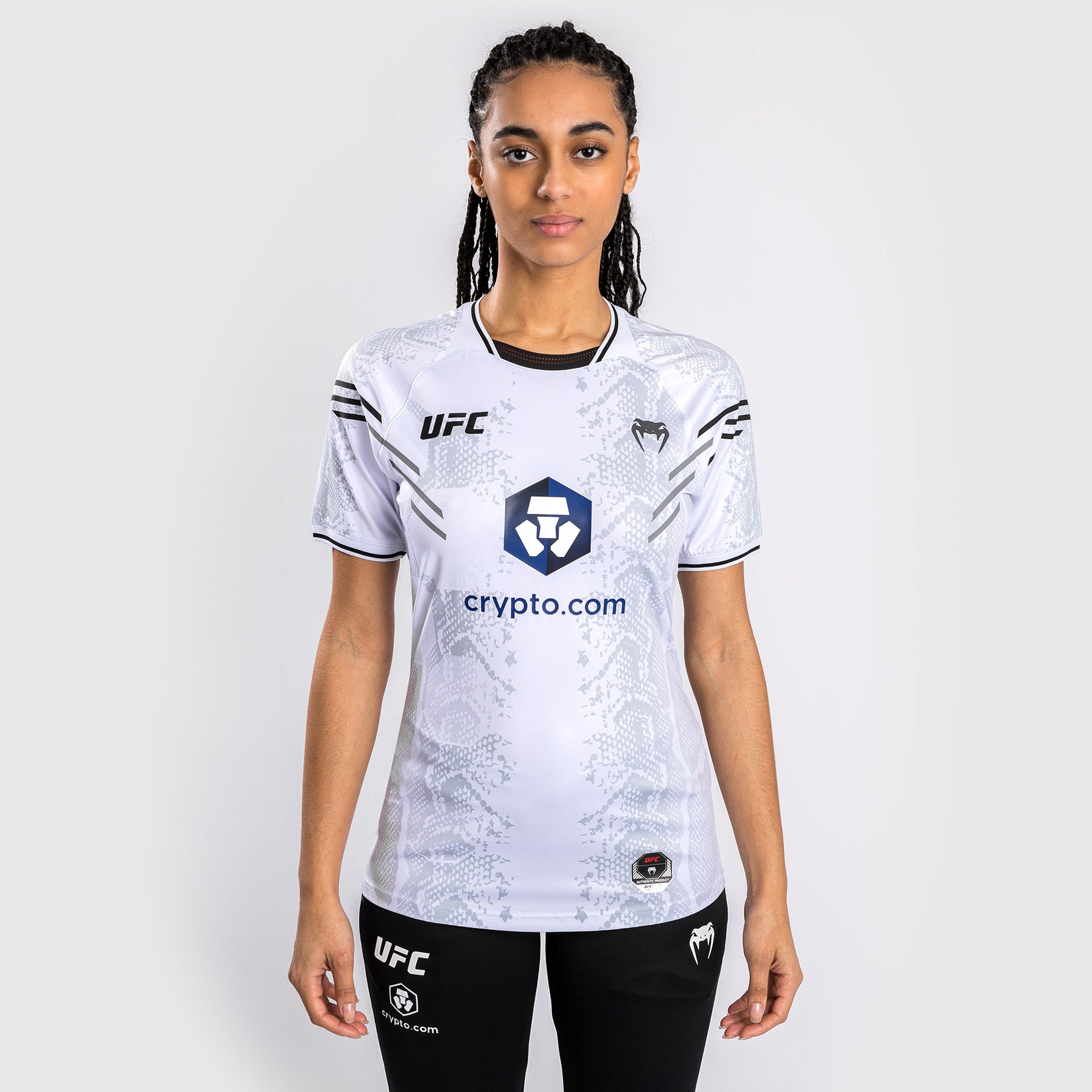 T-shirt Technique pour Femmes UFC Adrenaline by Venum Authentic Fight Night - Blanc - product-type_T-Shirts Dry Tech