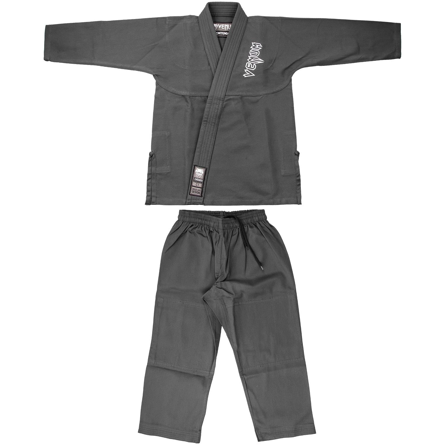Kimono JJB enfant Venum Contender + Ceinture blanche offerte – Gris - product-type_Kimonos de JJB