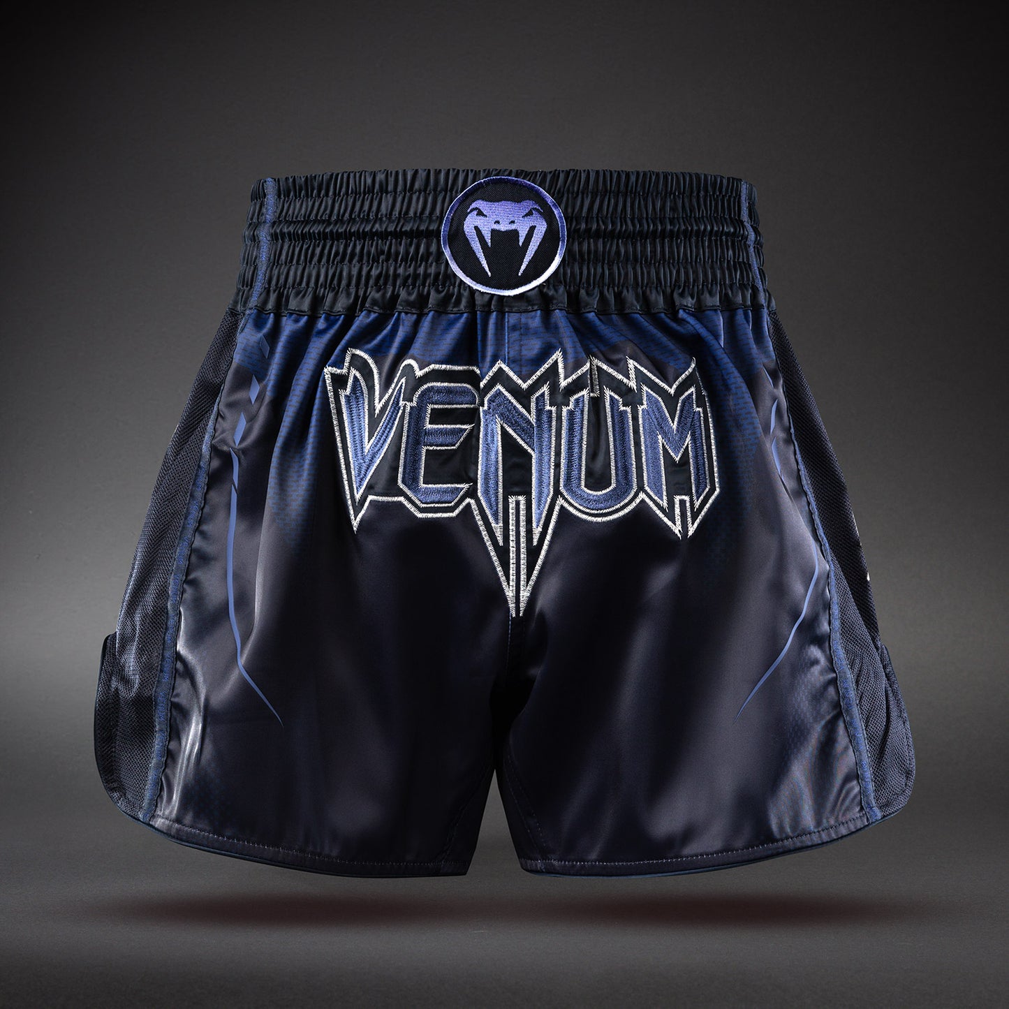 Short de Muay Thaï Venum G-Core - Bleu Marine/Blanc