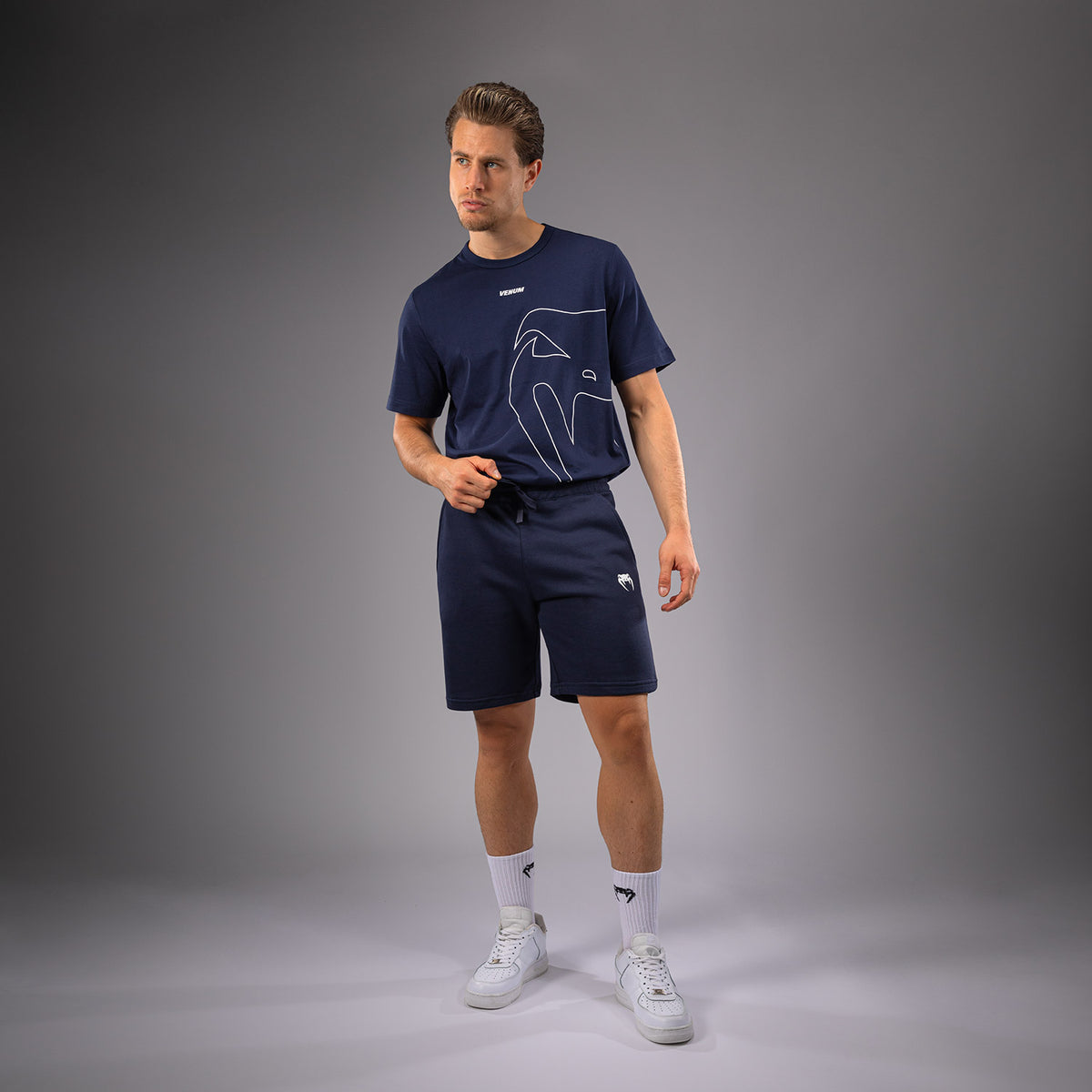Short Venum Classic pour Hommes - Bleu Marine - product-type_Shorts en Coton