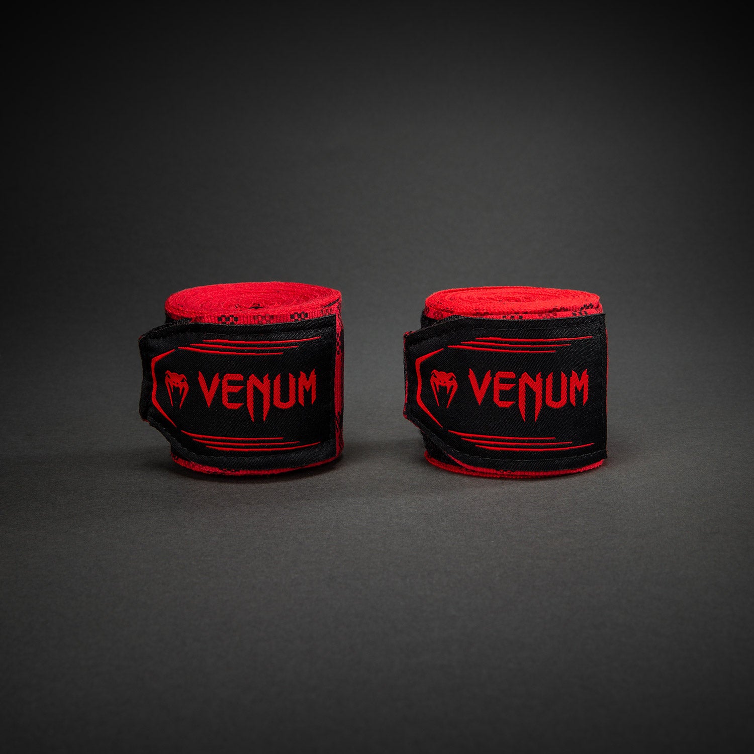 Bandes de Boxe Venum Kontact Evo Tartan - Rouge Fury - product-type_Bandages de boxe