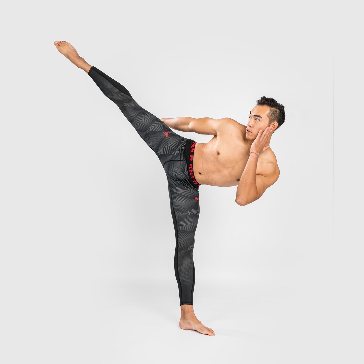 Pantalon de Compression Venum Phantom - Noir/Rouge - product-type_Pantalons de Compression