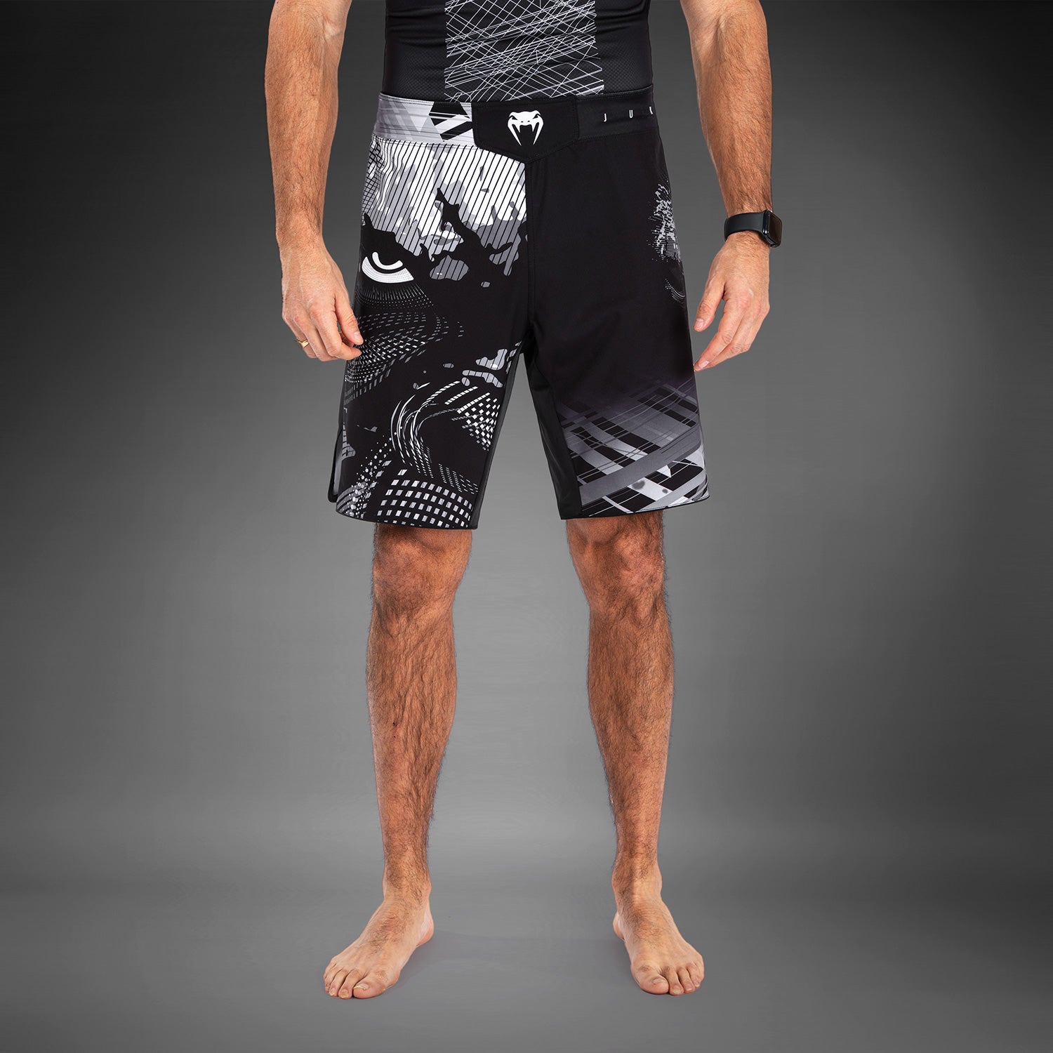 Short de Combat Venum Gorilla Jungle - Noir/Blanc - product-type_Shorts de MMA