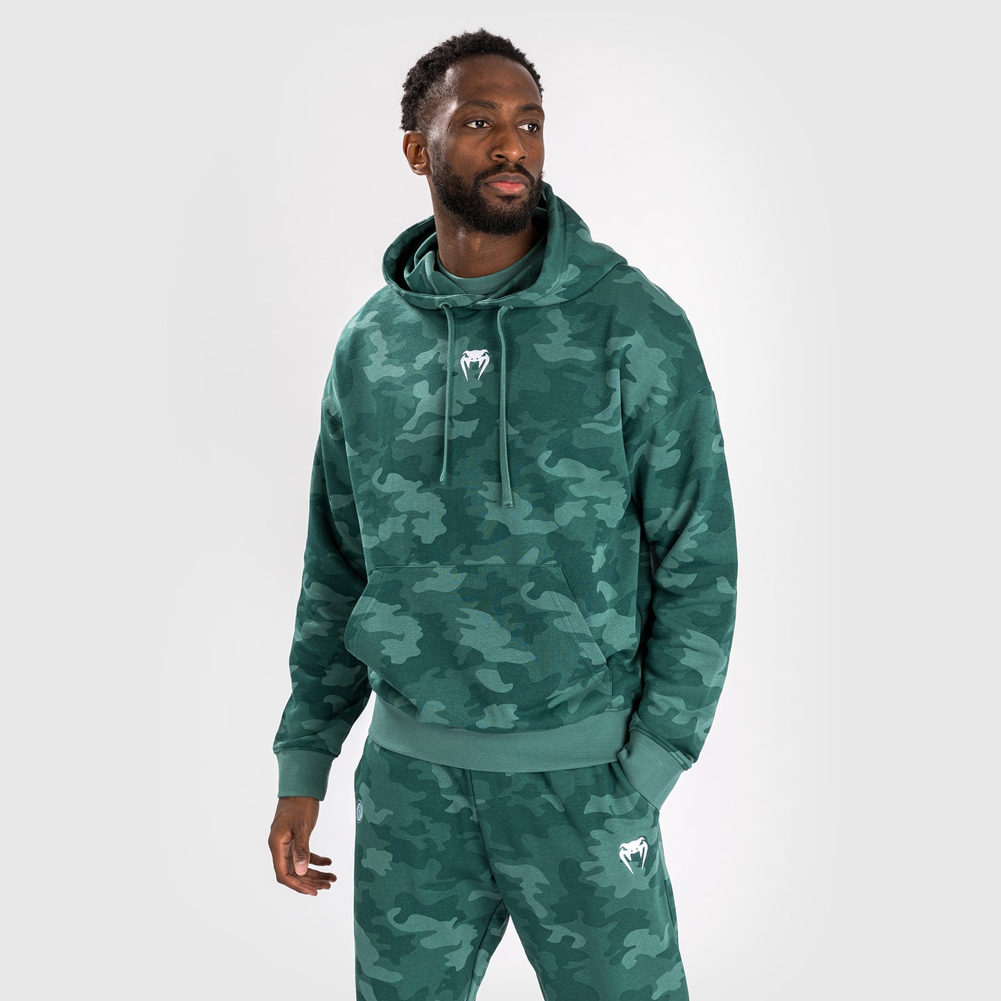 Sweat À Capuche pour Hommes Venum Vortex XL - Camouflage Turquoise - product-type_Sweatshirts