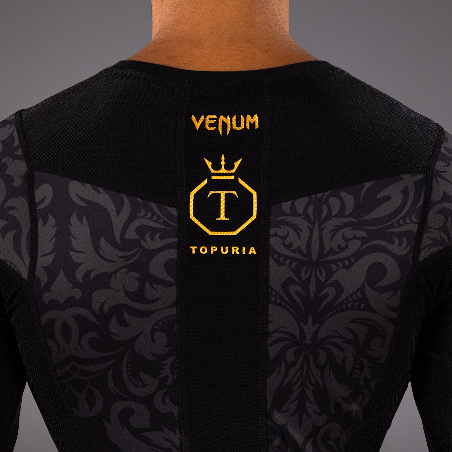 Rashguard à Manches Longues Venum x Topuria Unmatched Edition - Noir/Or - product-type_T-Shirts de Compression