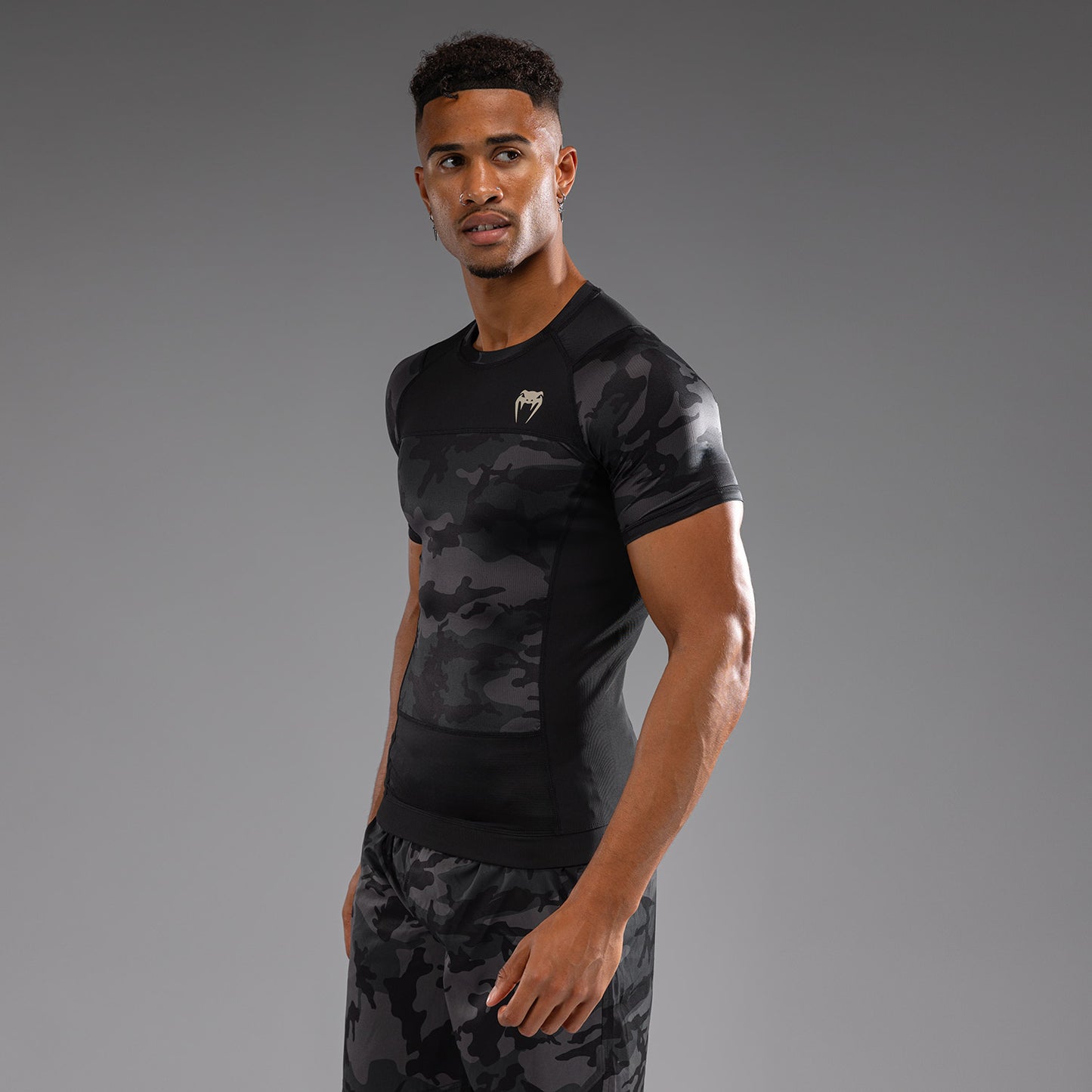 Rashguard à Manches Courtes Venum G-Fit Air pour Hommes - Camo Urban - product-type_T-Shirts de Compression
