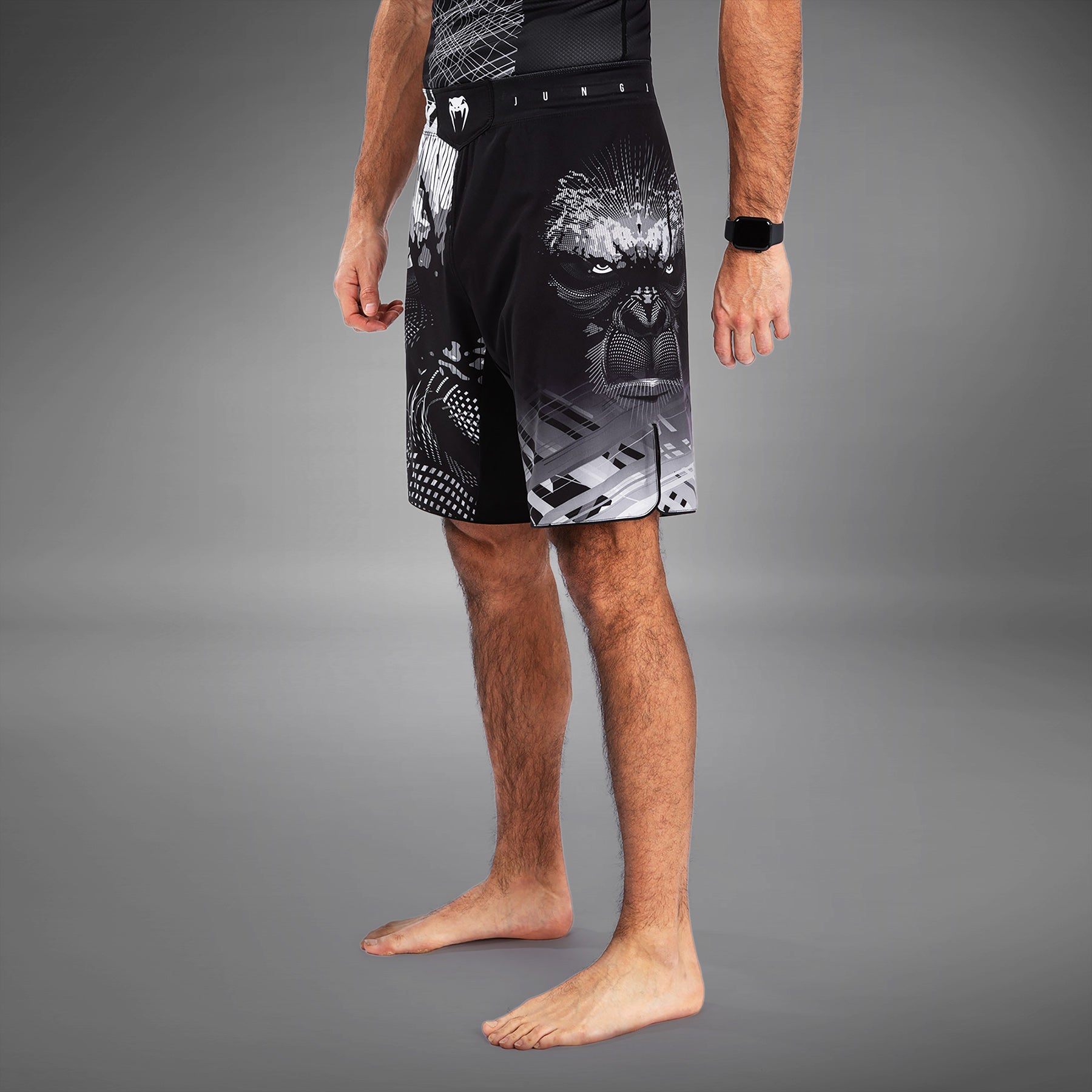 Short de Combat Venum Gorilla Jungle - Noir/Blanc - product-type_Shorts de MMA
