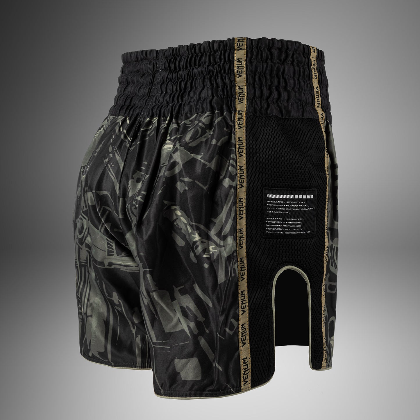Short de Muay Thai Venum Invader - Noir/Sable