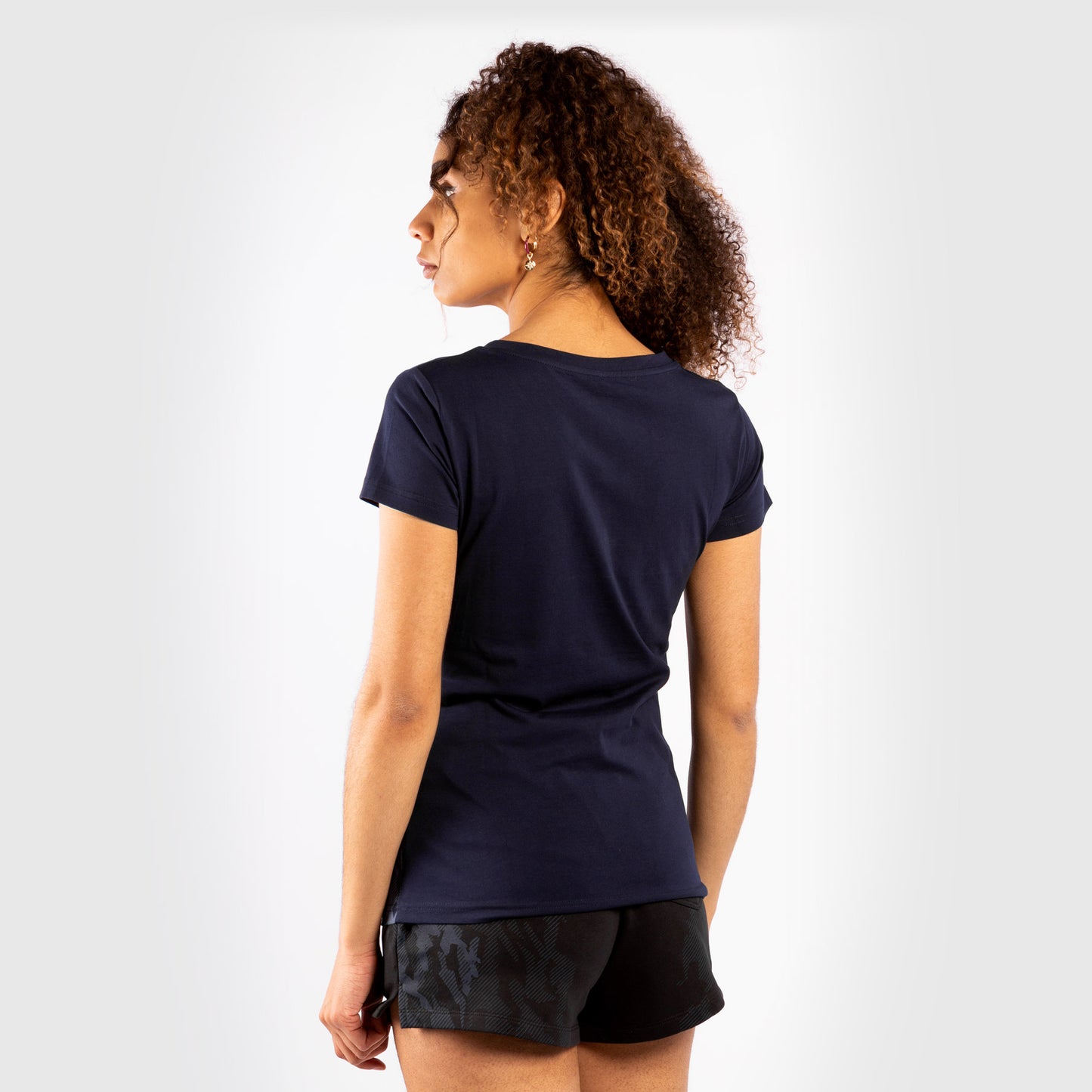 T-shirt Manches Courtes Femme UFC Venum Authentic Fight Week - Bleu Marine