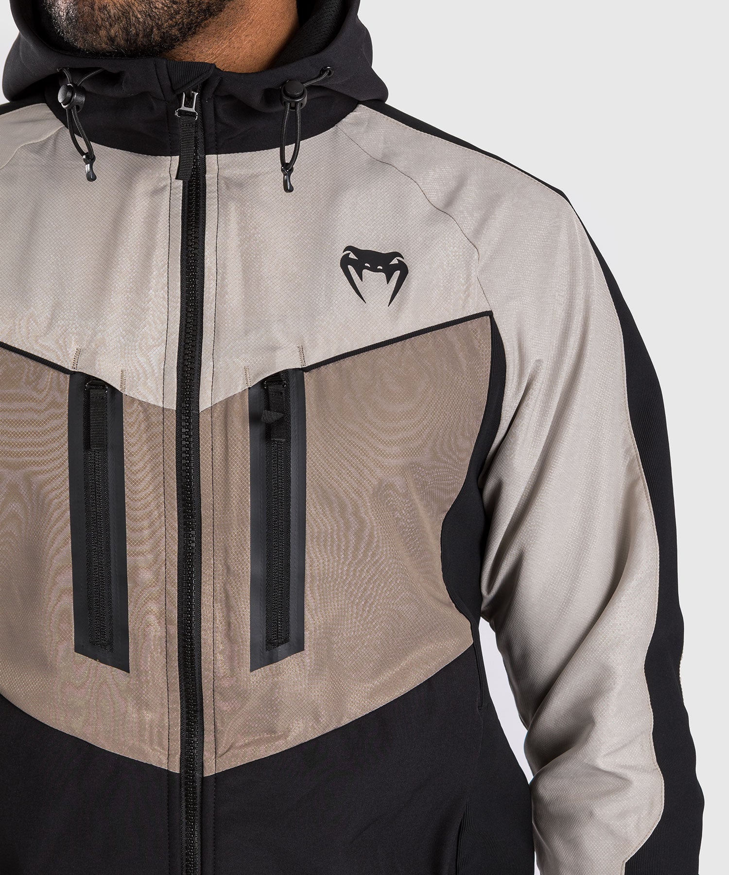 Veste de survêtement Venum Laser 3.0 - Noir/Sable - product-type_Vestes